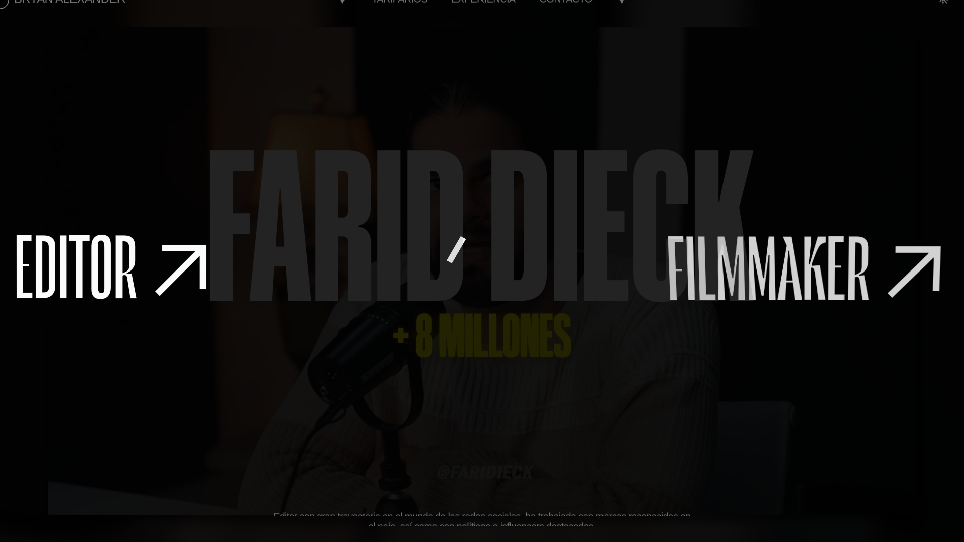 website screenshot of https://bryanvalex.com/