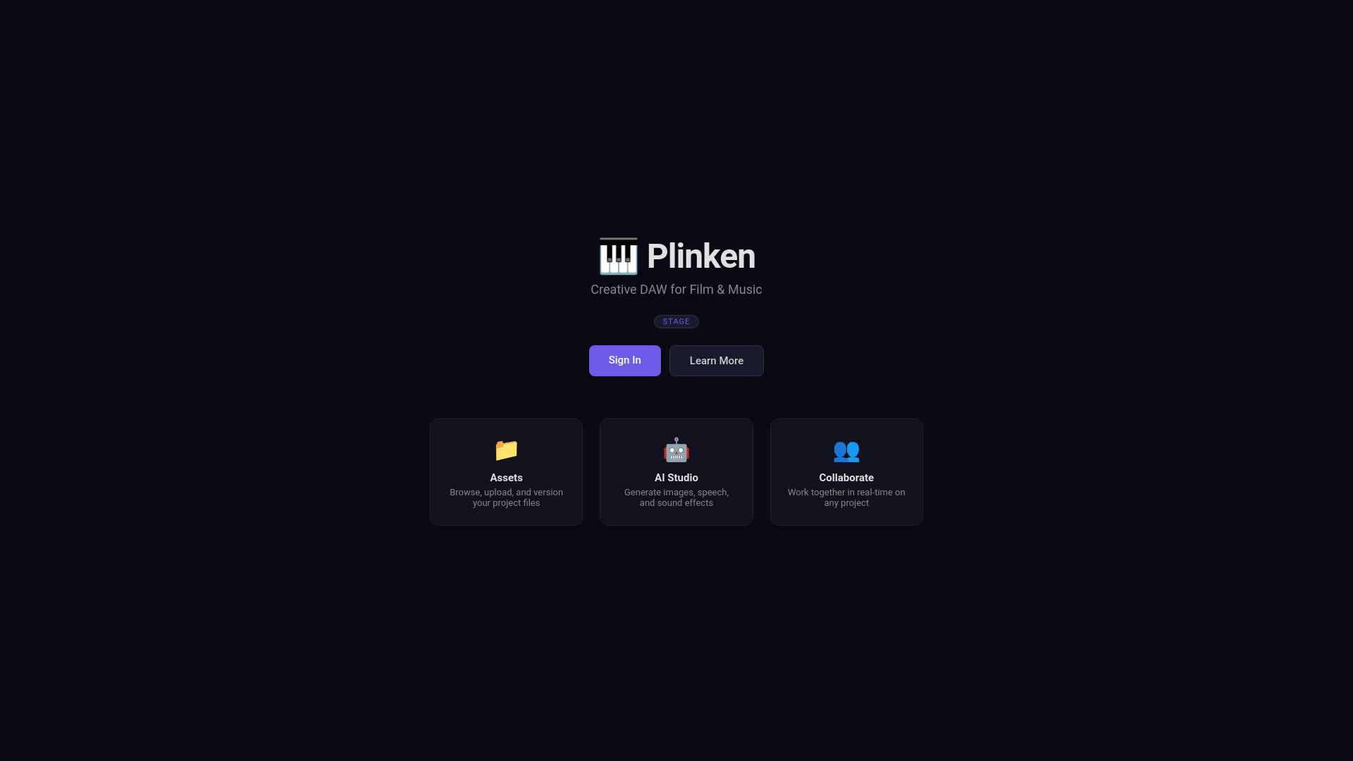 website screenshot of https://plinken-app-stage.pages.dev/
