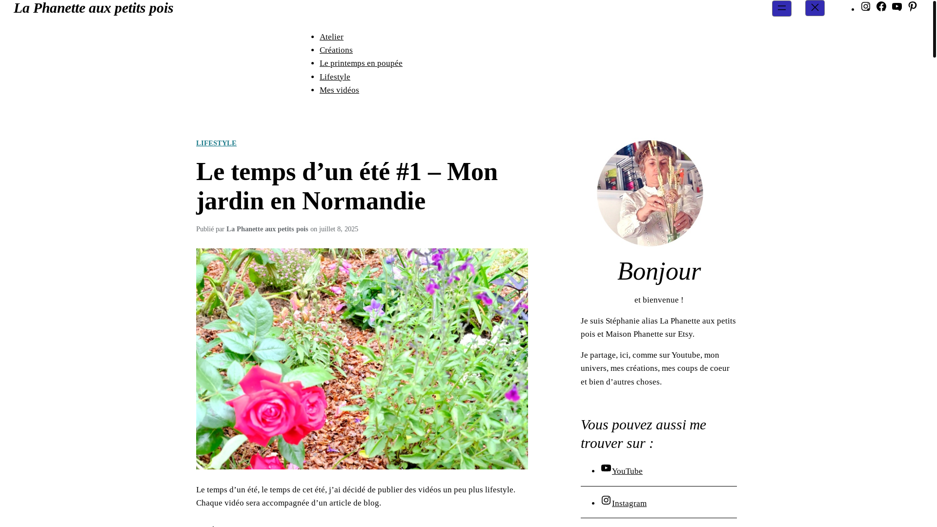 website screenshot of https://mavierockmantisee.fr/