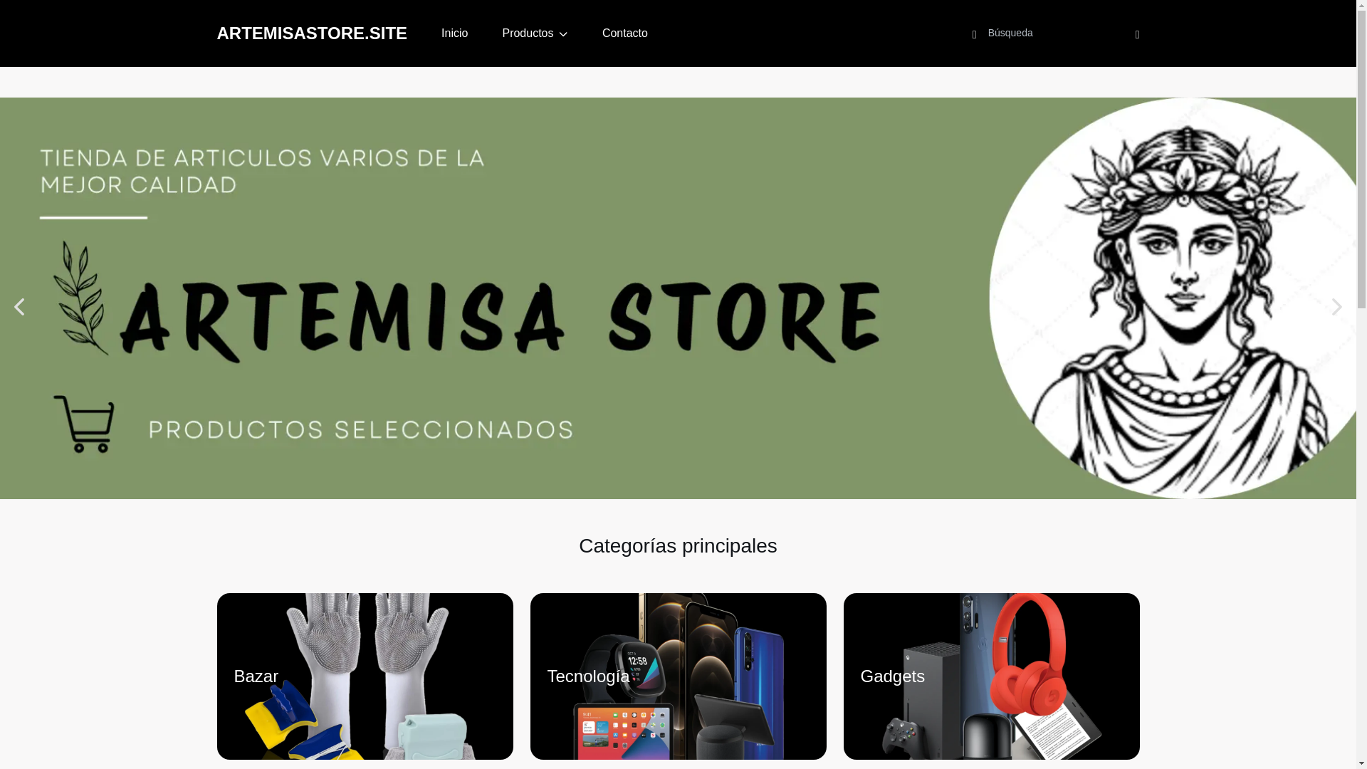 website screenshot of https://artemisastore.site/