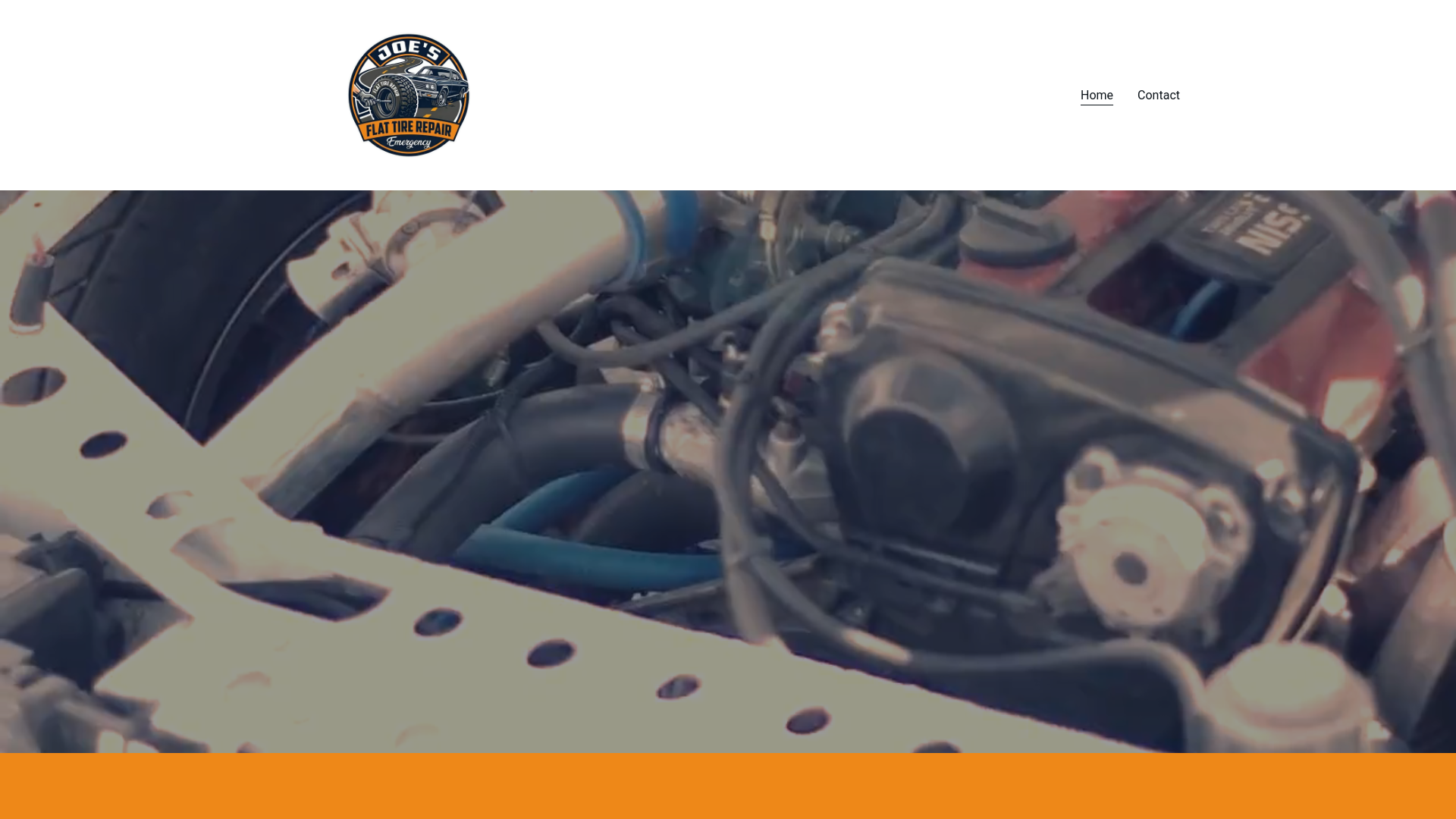 website screenshot of https://joesflattirerepair.com/