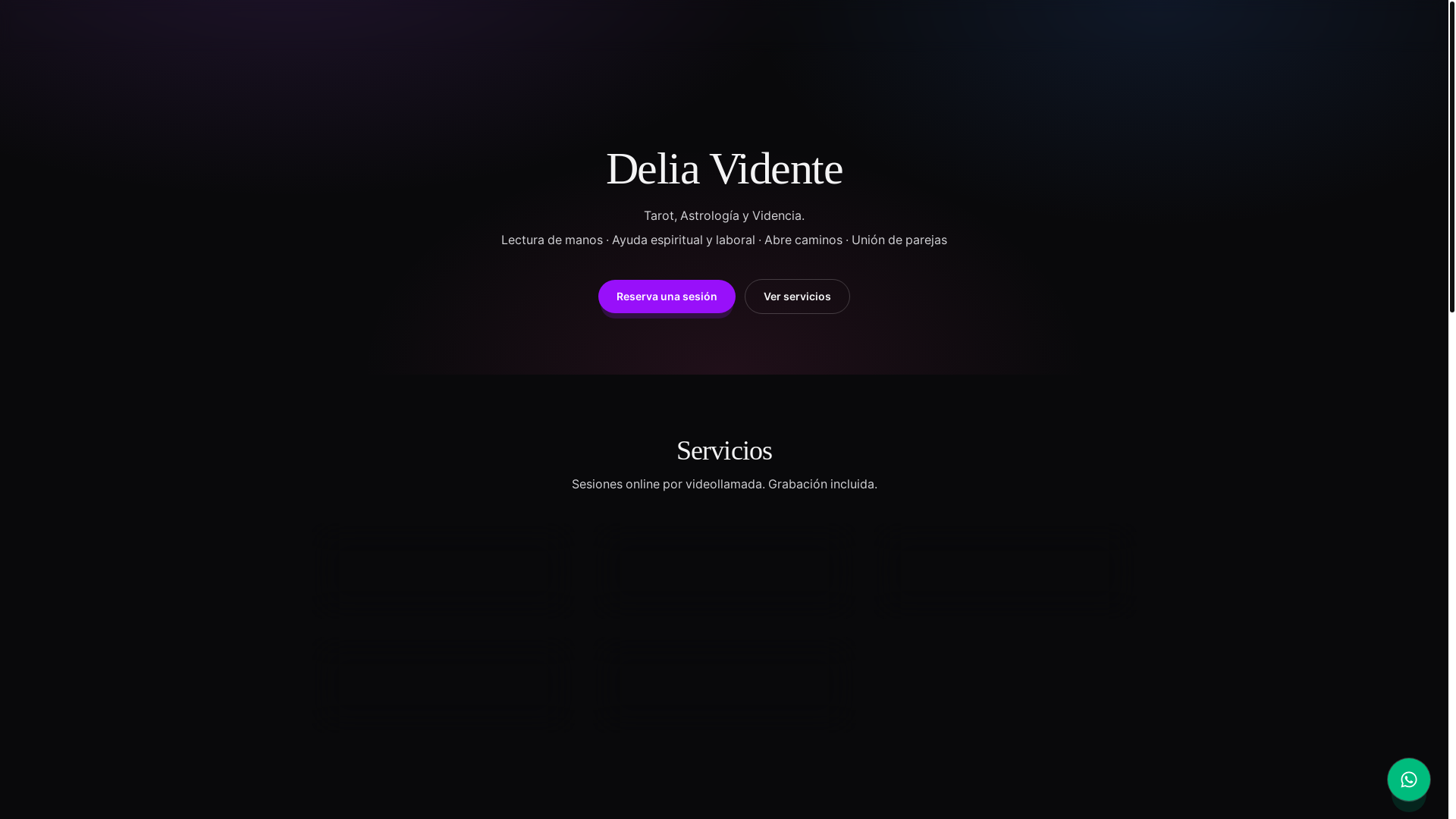 website screenshot of https://deliavidente.com/