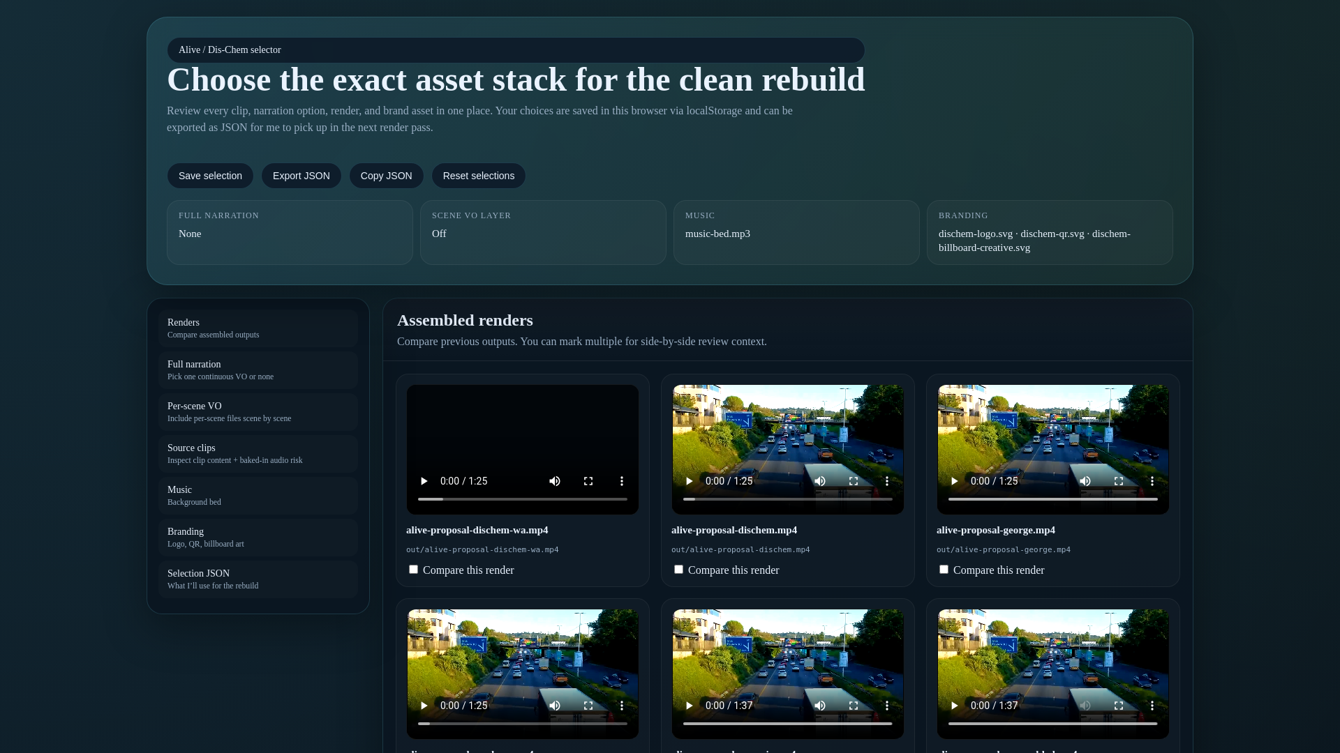 website screenshot of https://alive-asset-selector.pages.dev/