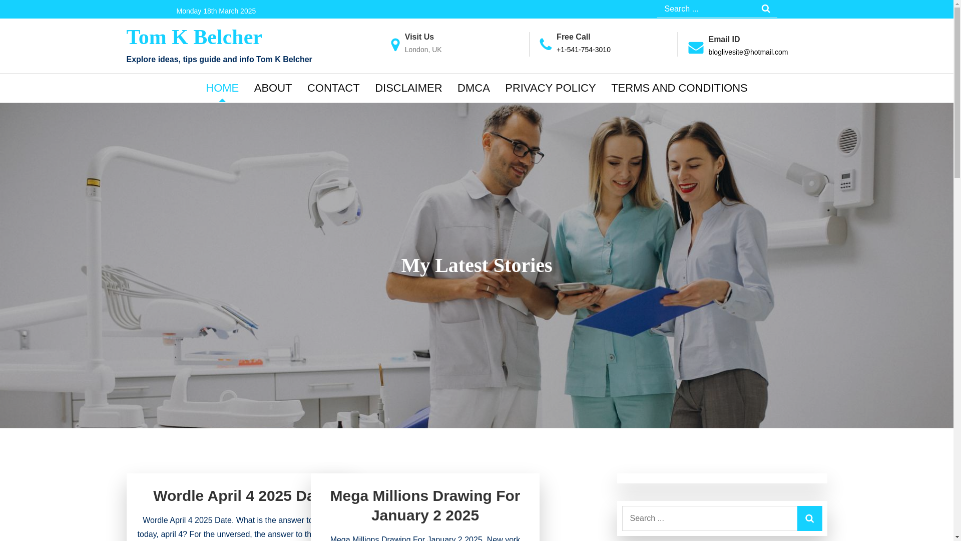 website screenshot of https://tomkbelcherk.pages.dev/