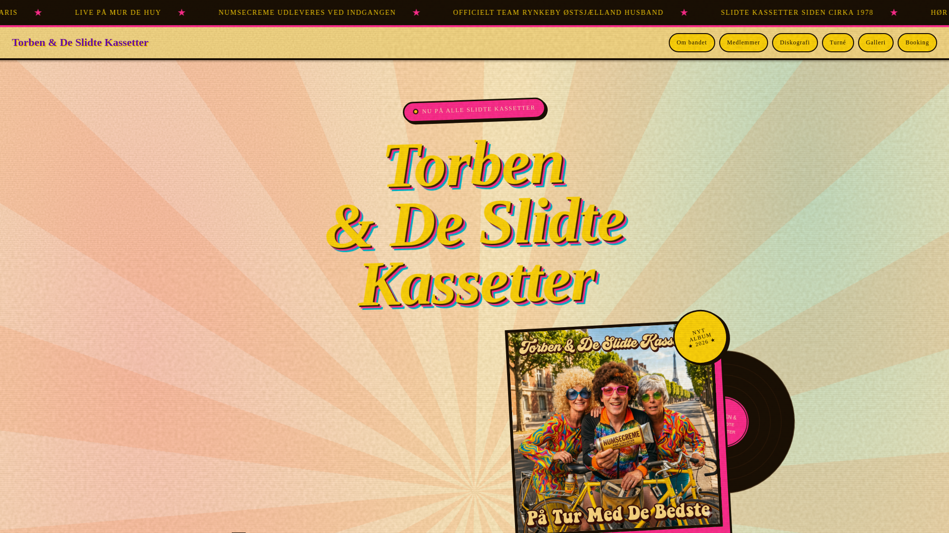 website screenshot of https://deslidtekassetter.dk/