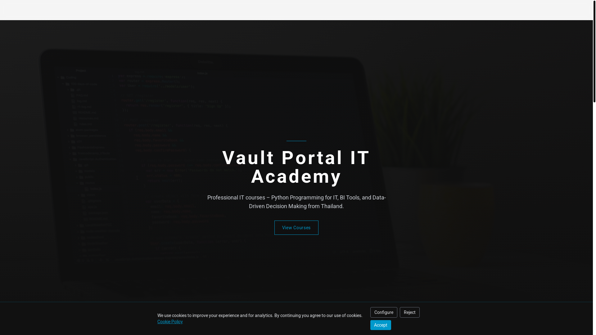website screenshot of https://vault-portal.digital/
