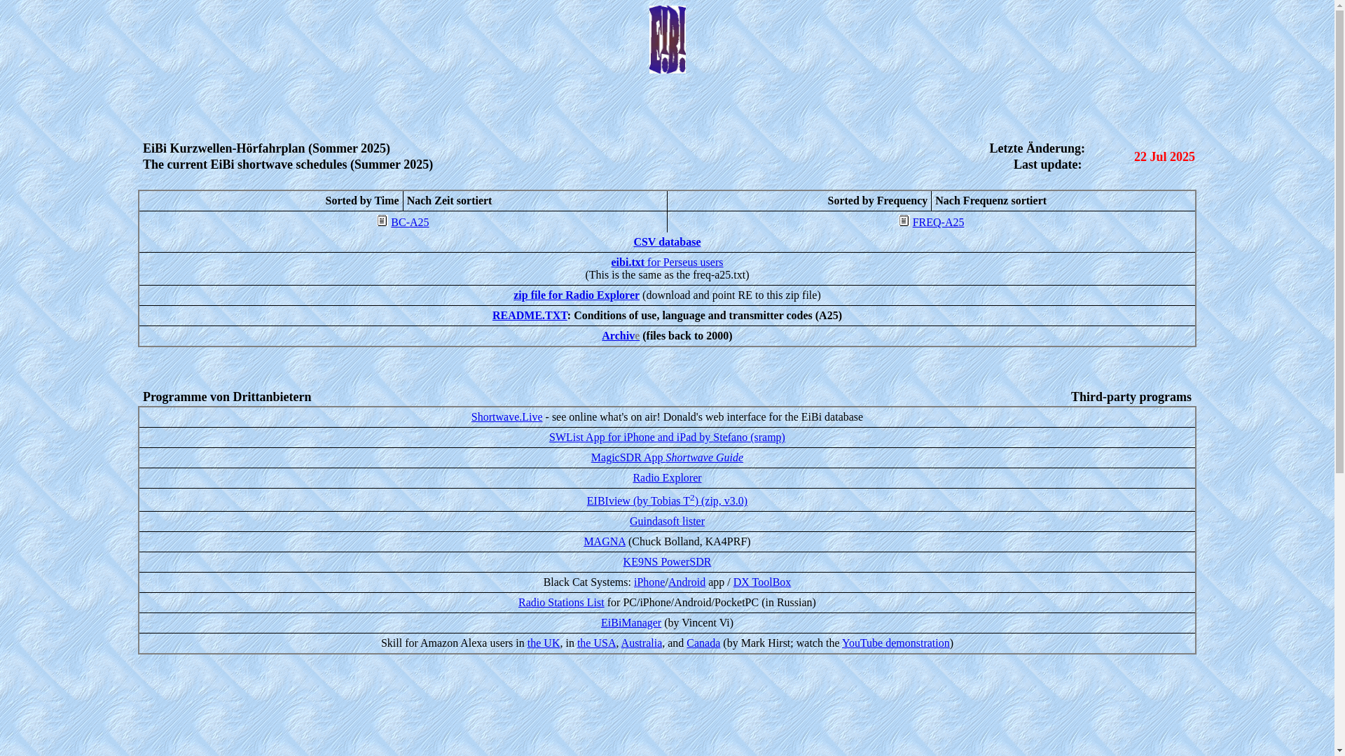 website screenshot of http://eibispace.de/