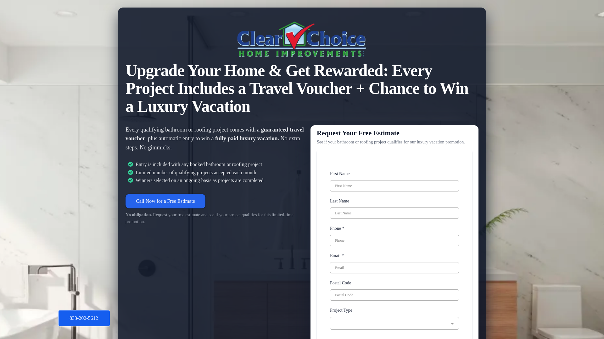 website screenshot of https://travelwithclearchoice.com/