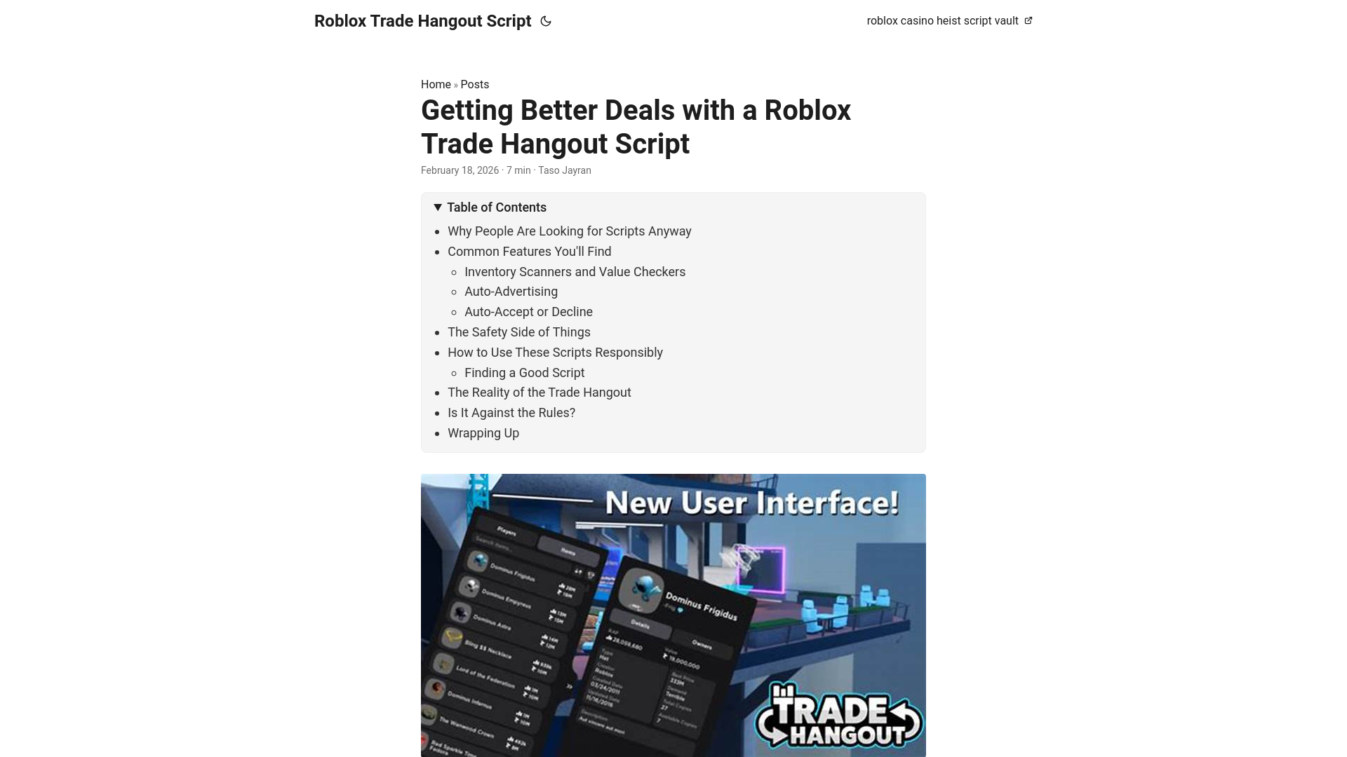 website screenshot of https://roblox-trade-hangout-script.pages.dev/
