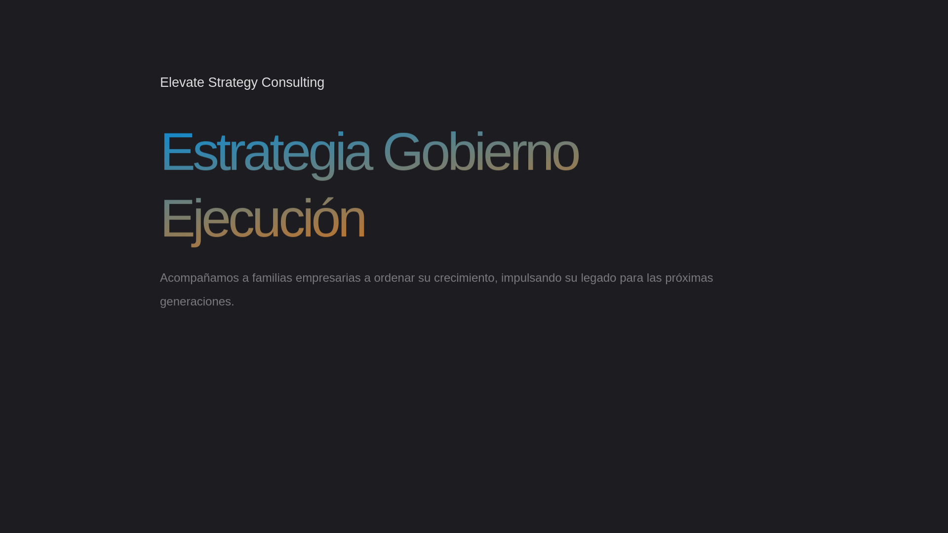 website screenshot of https://elevate-strategyconsulting.com/