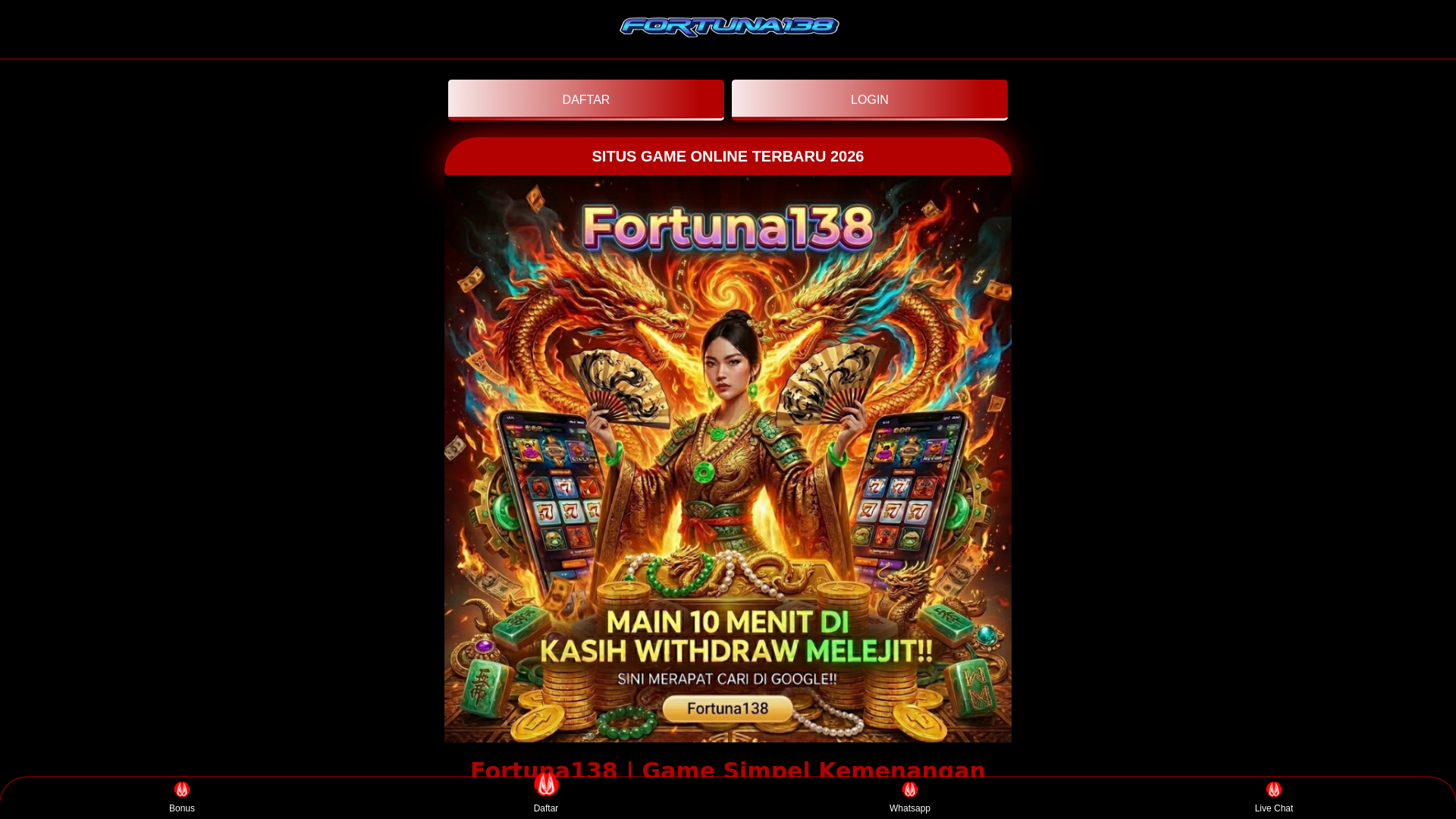 website screenshot of https://ampfortuna138.pages.dev/
