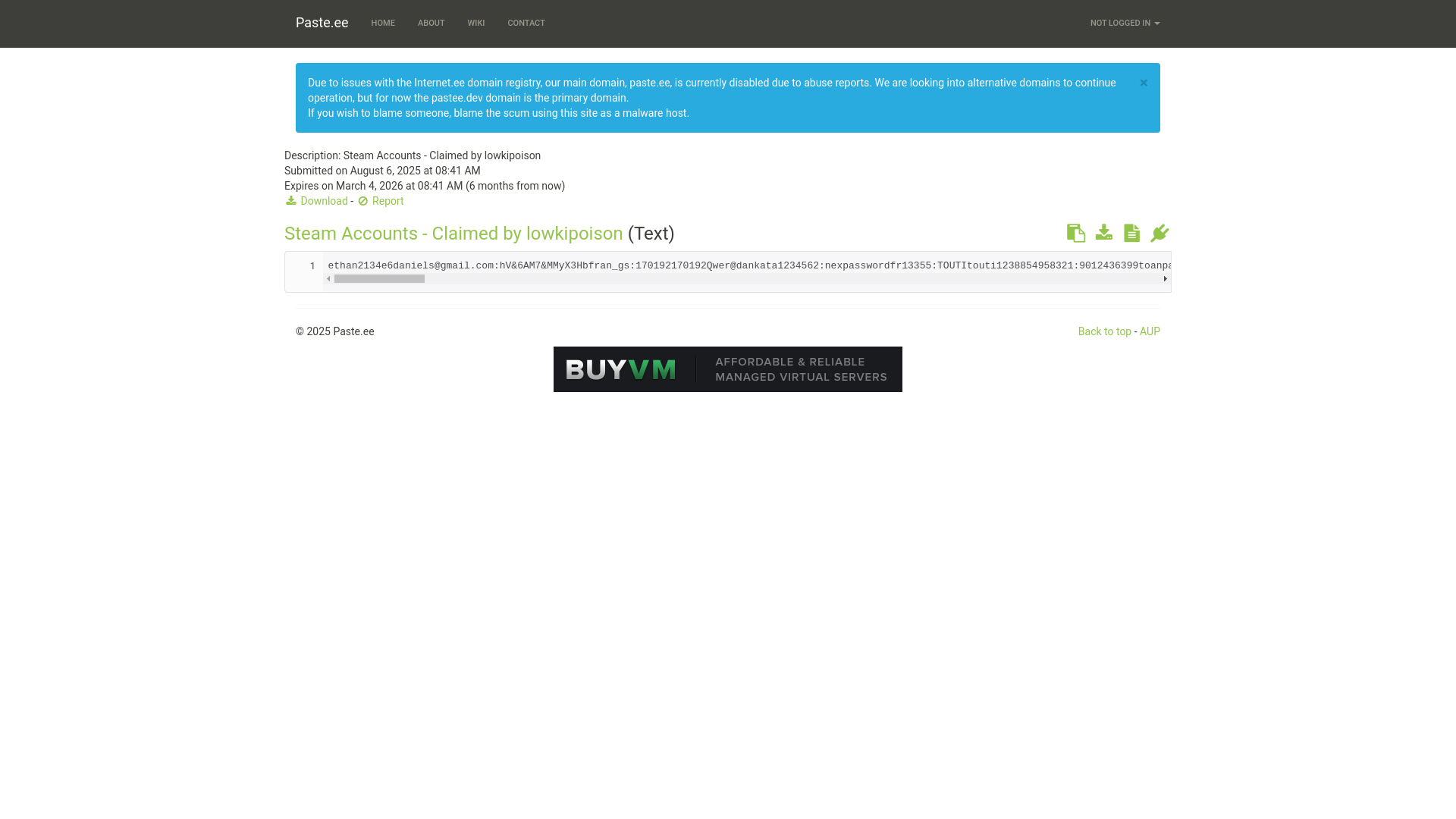 website screenshot of https://pastee.dev/p/1gNxr82u