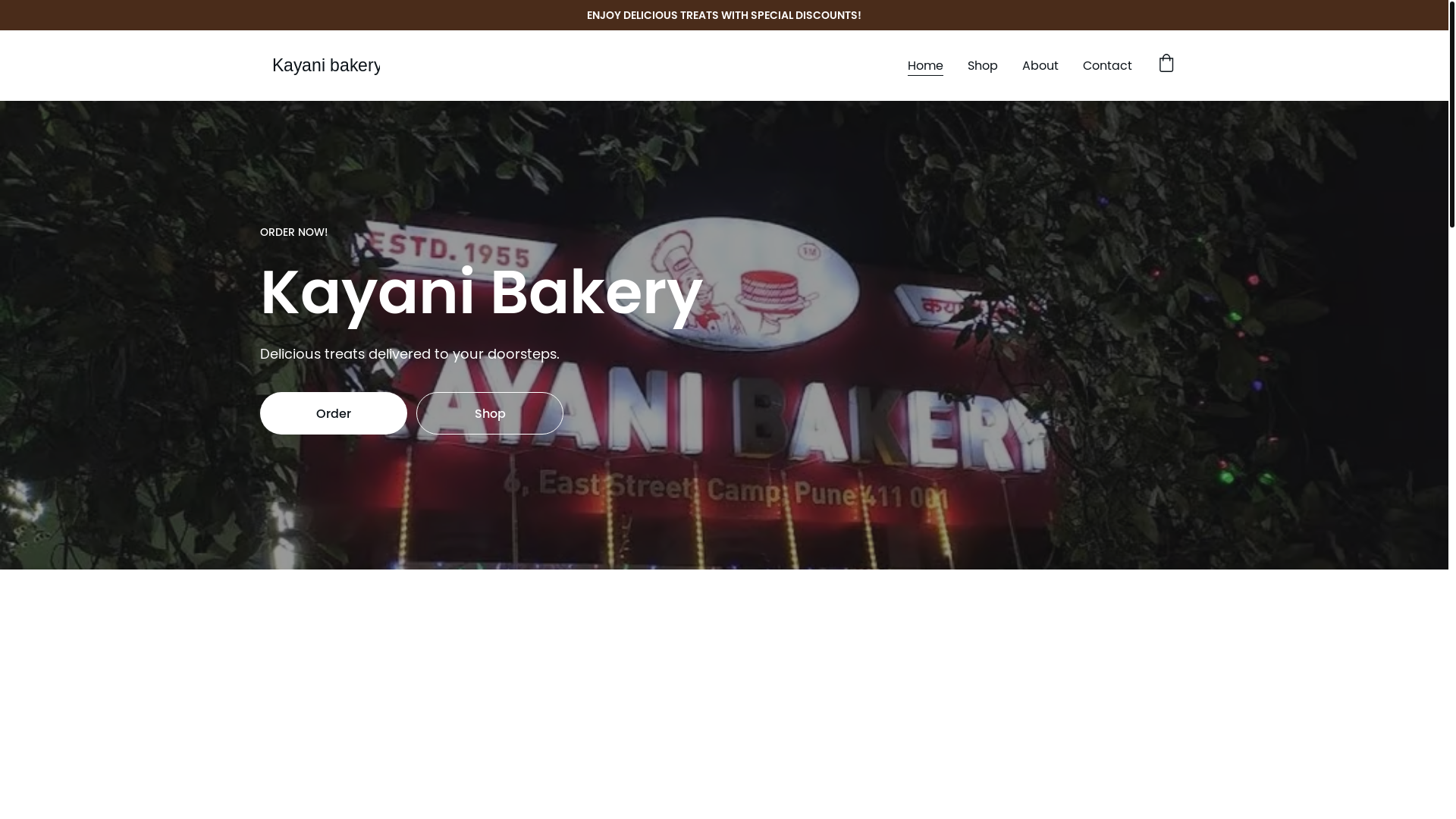 website screenshot of https://kayani-bakery-online.space/