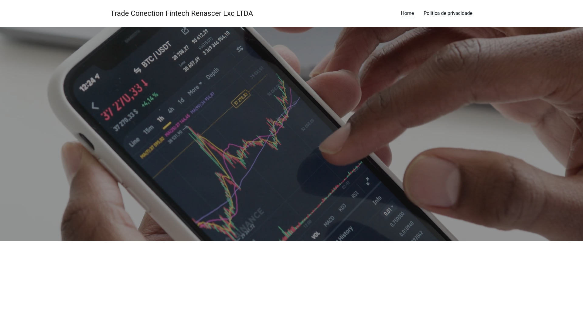 website screenshot of https://tradeconectionfintechrenascerlxcltda.com/