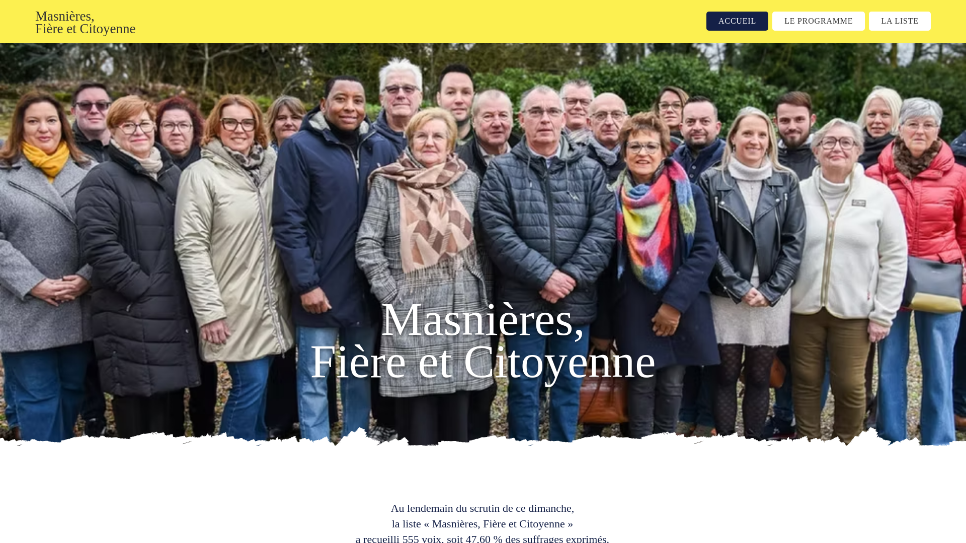 website screenshot of https://masnieres2026.fr