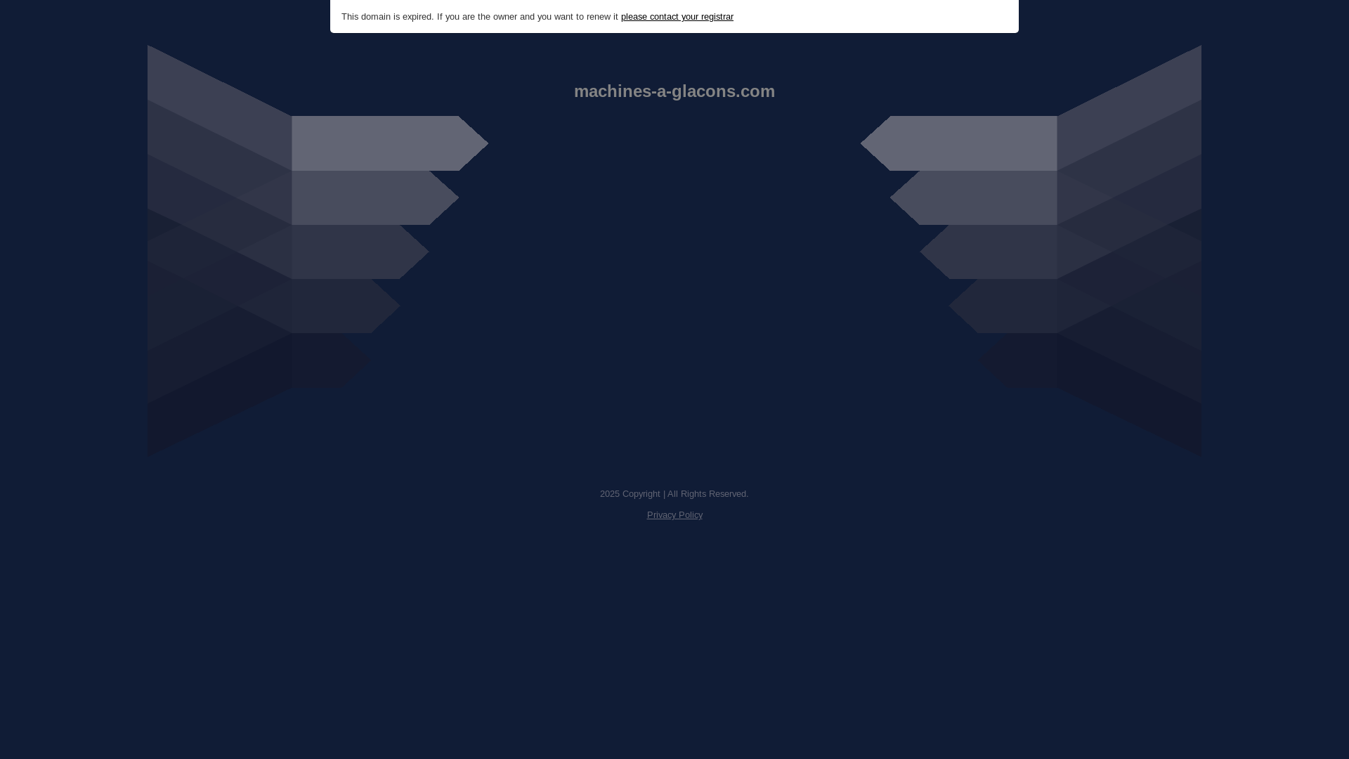 website screenshot of https://machines-a-glacons.com/