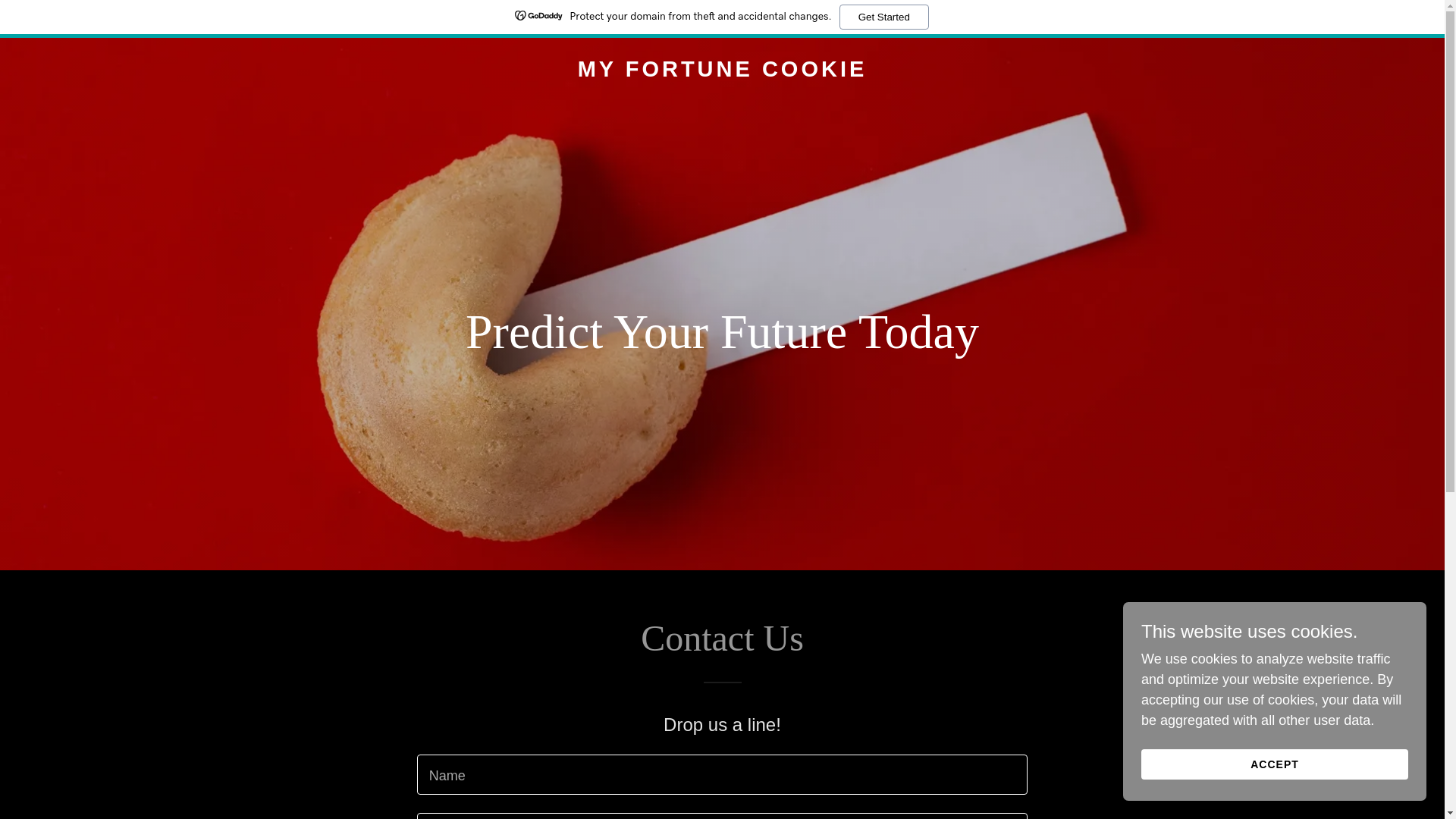 website screenshot of https://myfortunecookie.ai/