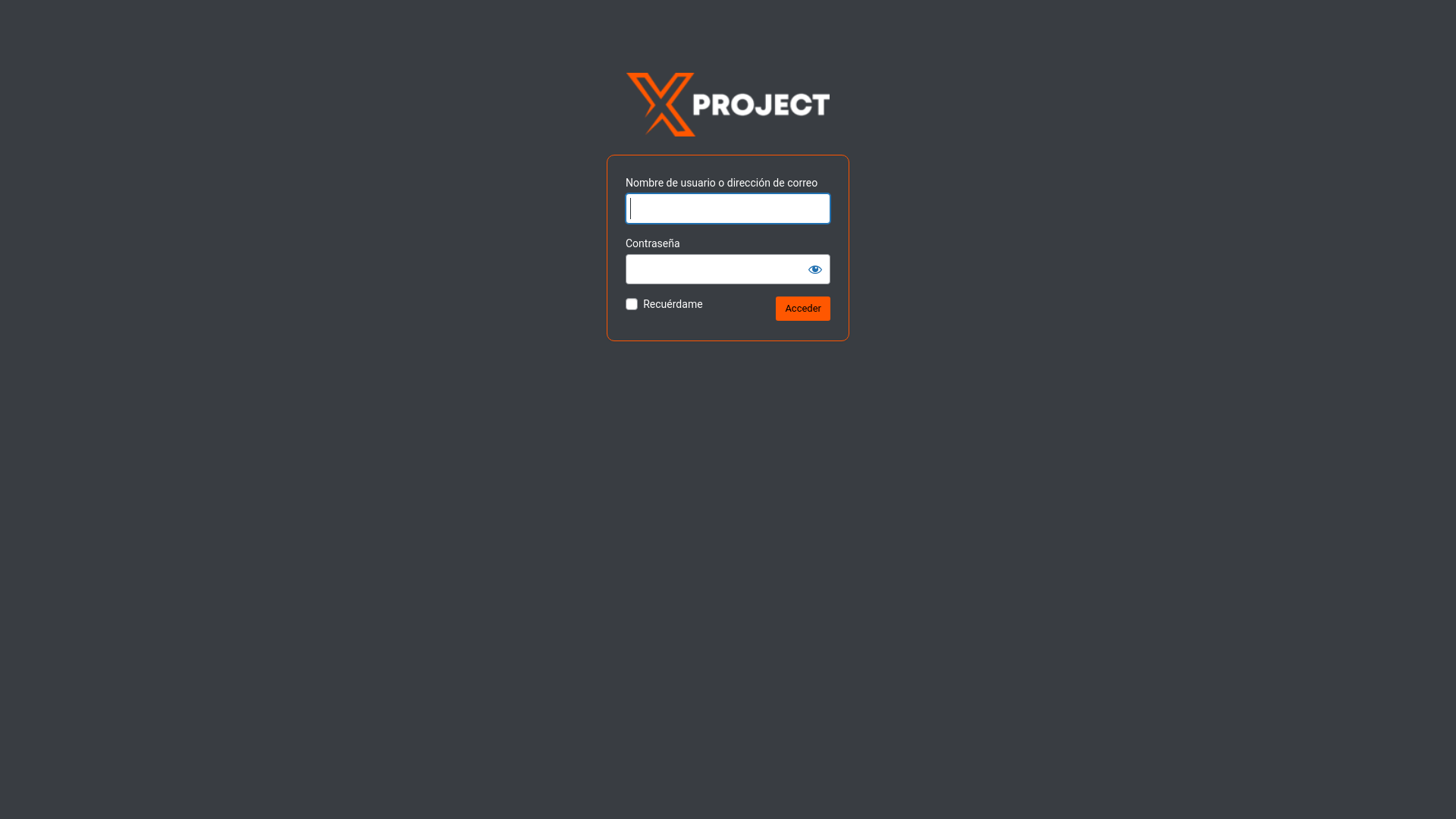 website screenshot of https://xproject.mx