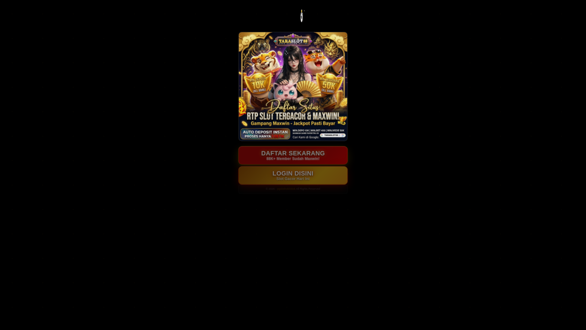 website screenshot of https://pgslothoki58ok.site/
