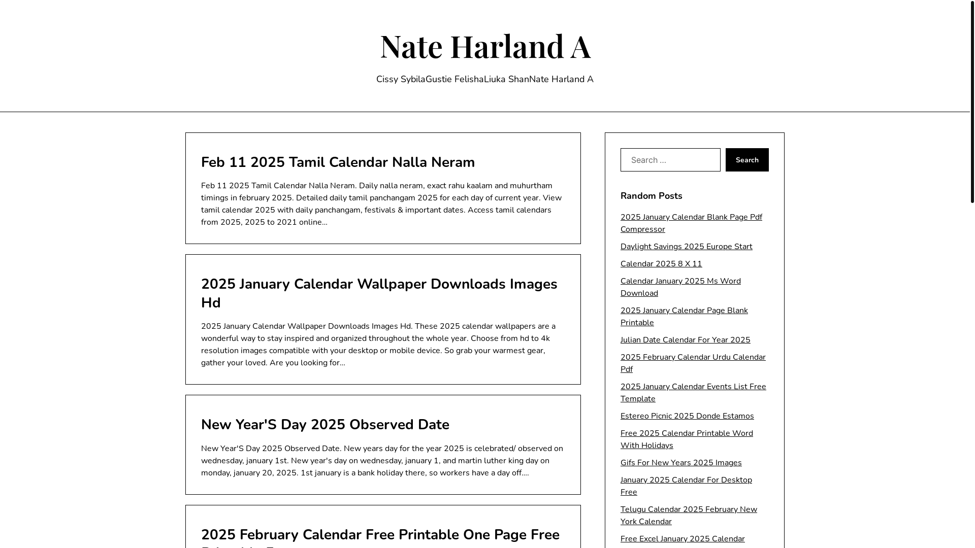 website screenshot of https://nateharlanda.pages.dev/