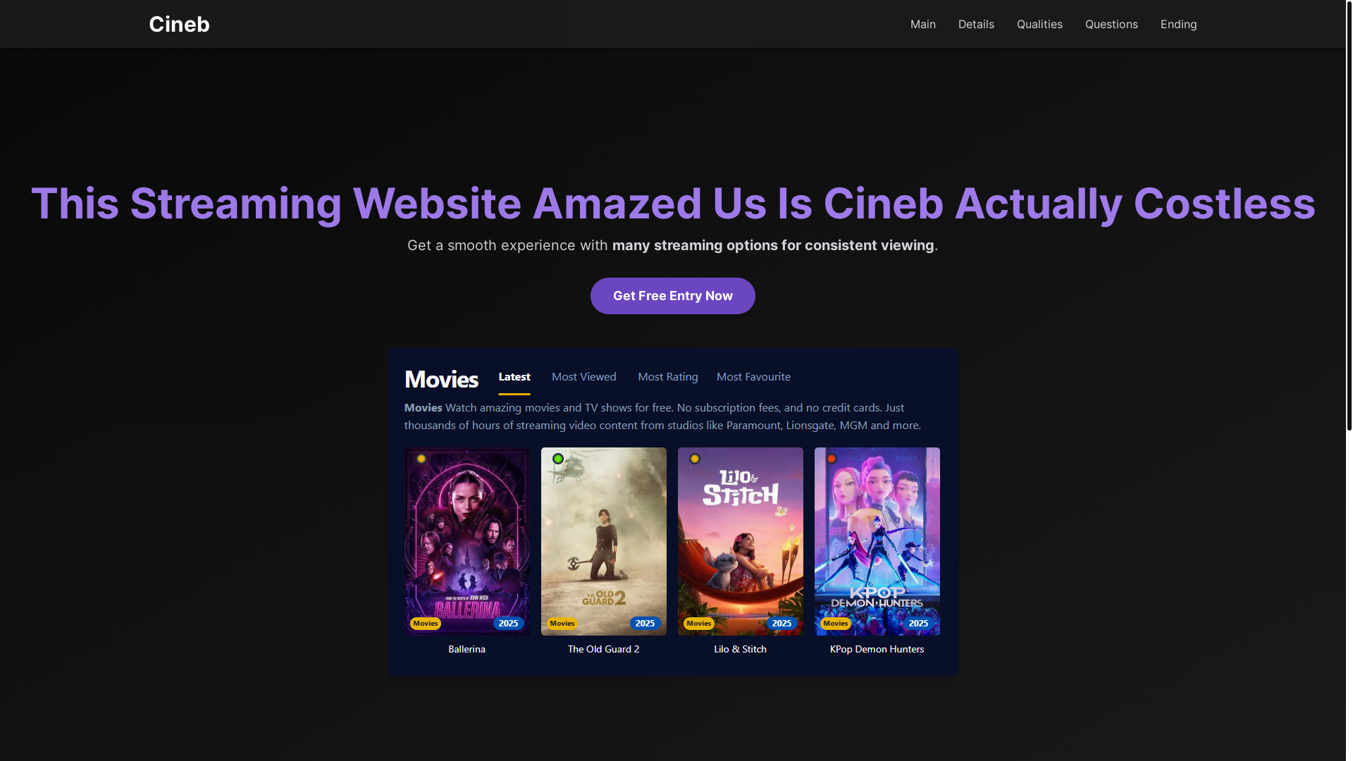 website screenshot of https://cineb-3l3b.pages.dev/