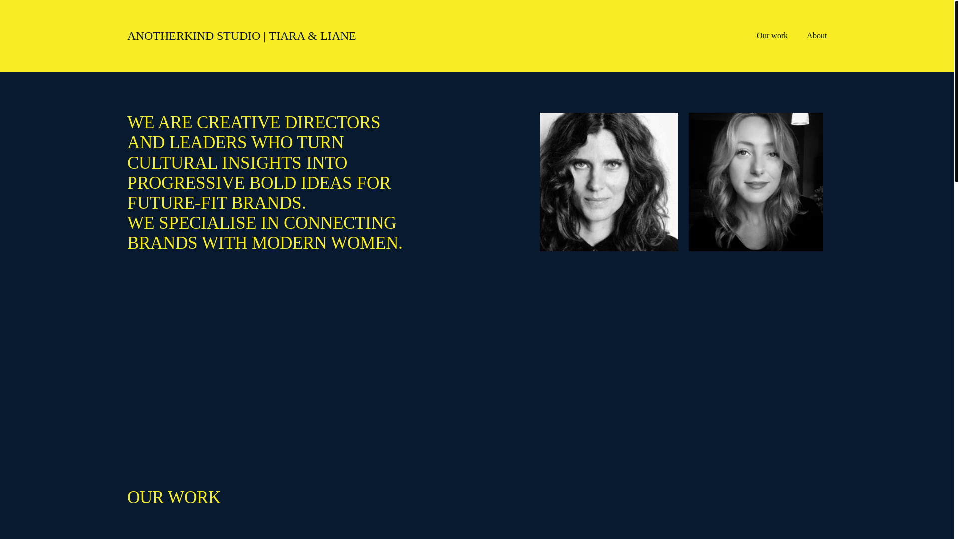 website screenshot of https://anotherkindstudio.com/