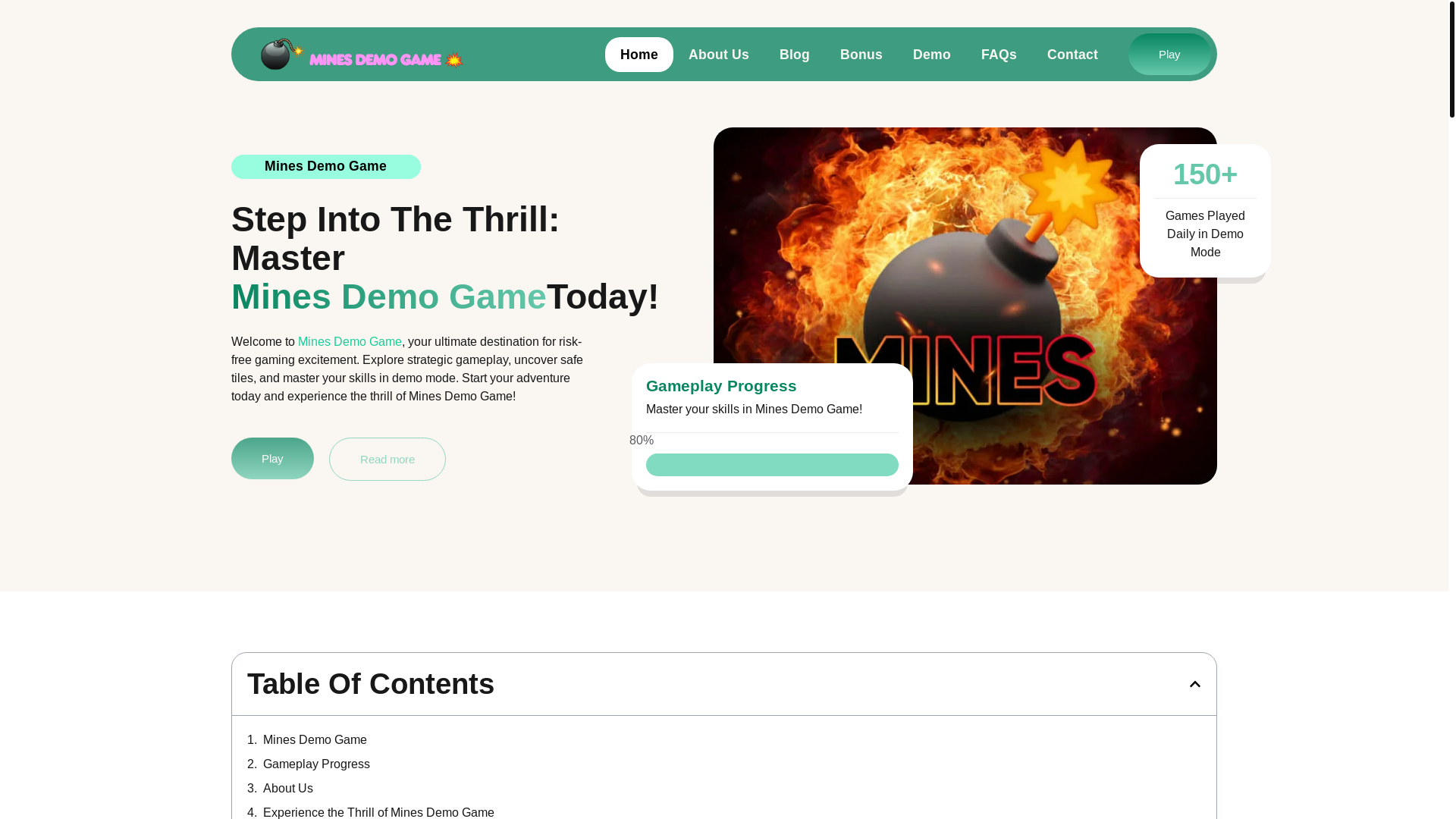 website screenshot of https://minesdemogame-in.pages.dev/
