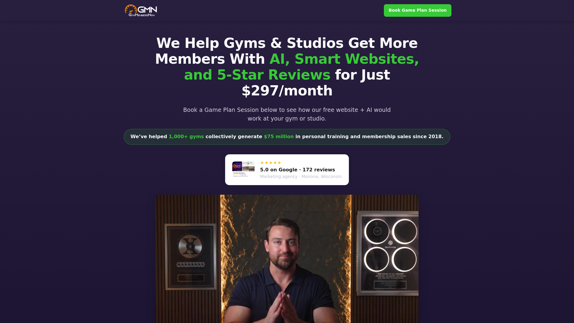 website screenshot of https://gmn-b2b-vsl.pages.dev/