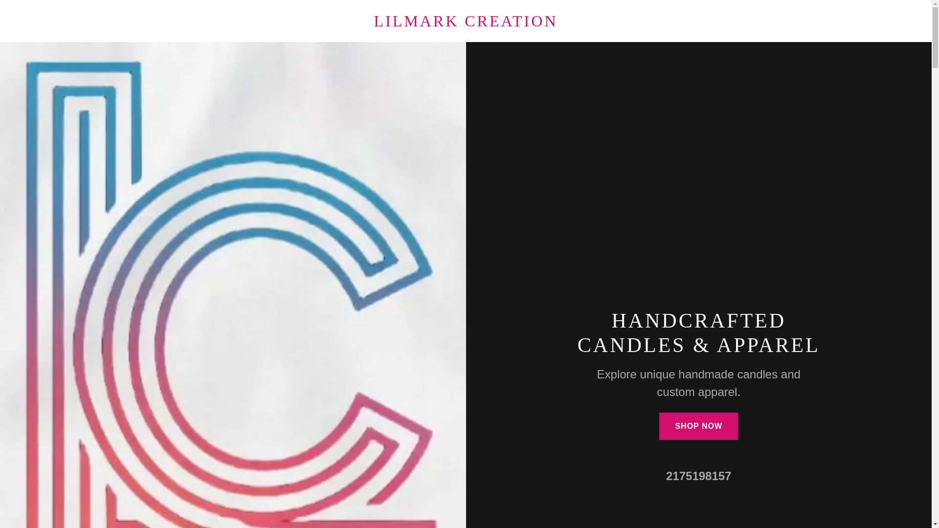 website screenshot of https://lilmarkcreation.com/