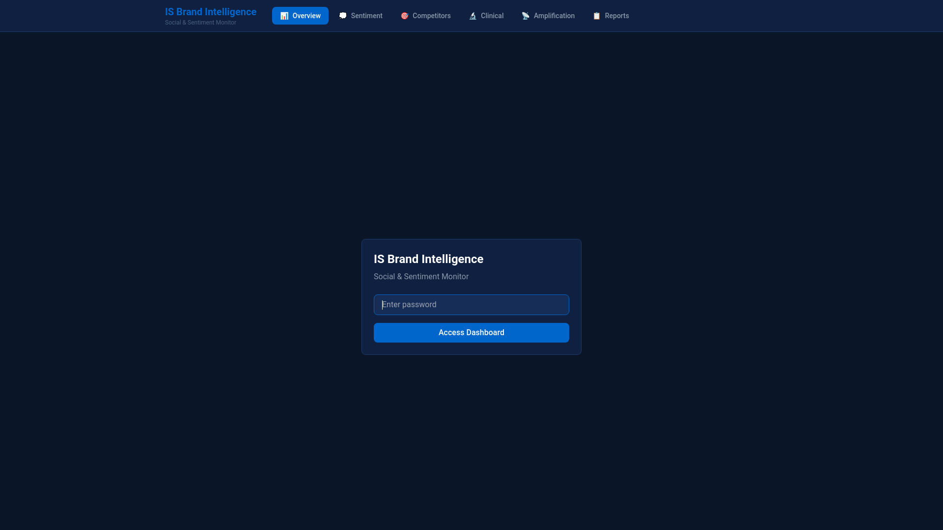 website screenshot of https://is-social-dashboard.pages.dev/