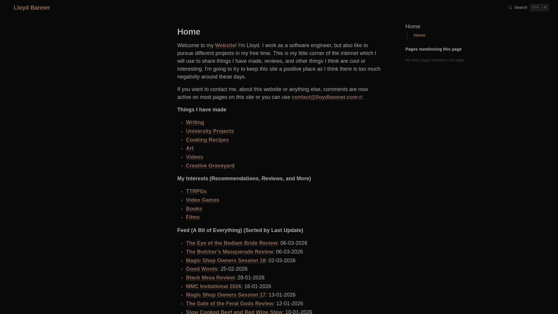 website screenshot of https://lloydbanner.com