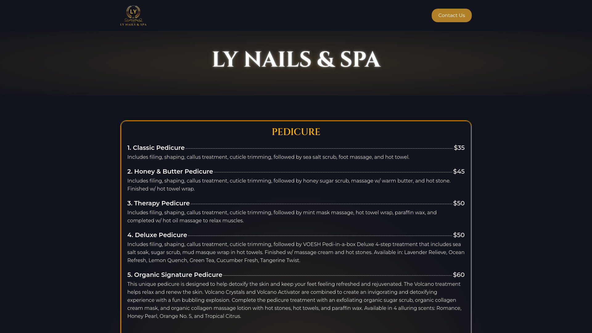 website screenshot of https://lynailsandspacommercetownship.com