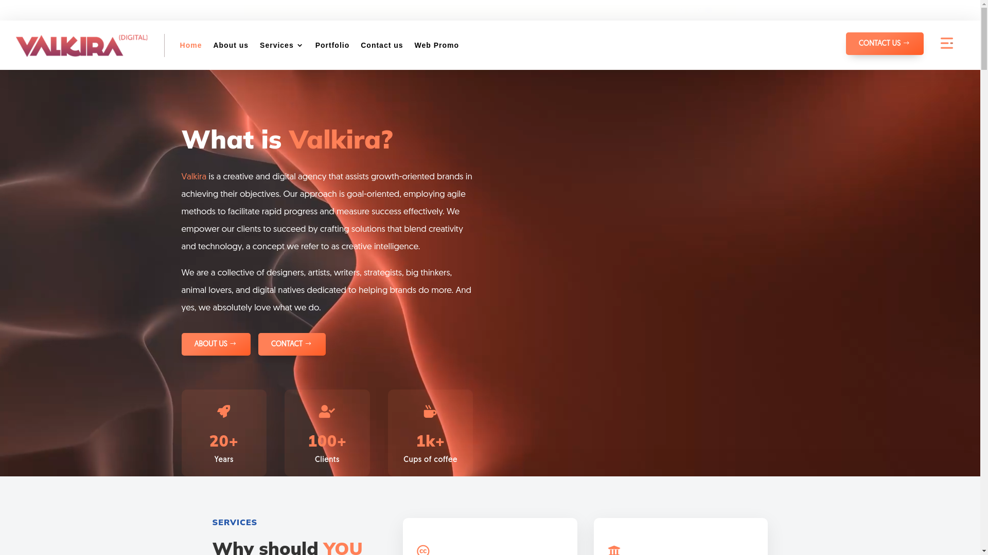 website screenshot of https://valkira.uk/
