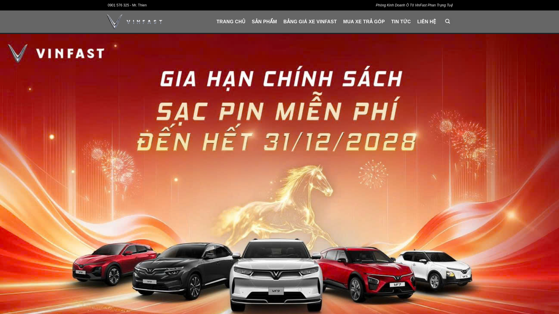 website screenshot of https://oto-vinfastphantrongtue.com/