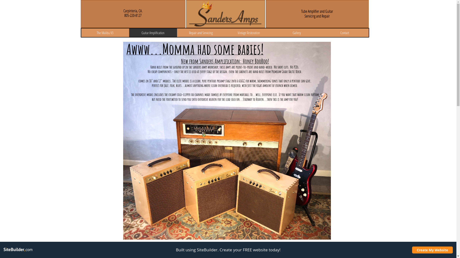 website screenshot of https://sanderscreative.us/