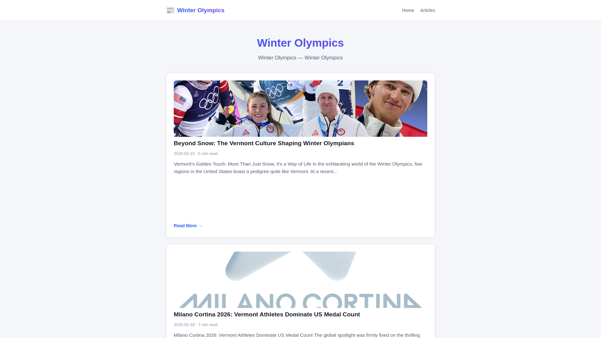 website screenshot of https://winter-olympics.pages.dev/