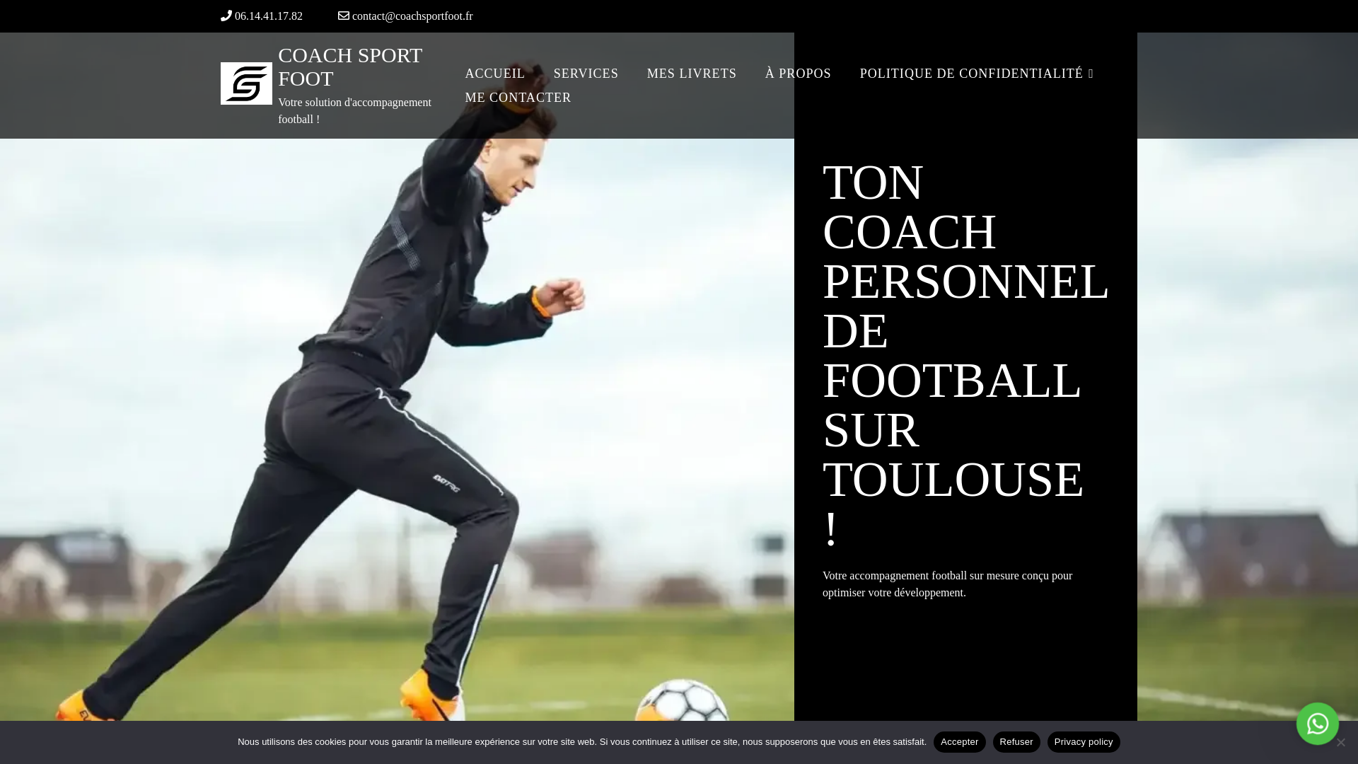 website screenshot of https://coach-sportfoot.fr/
