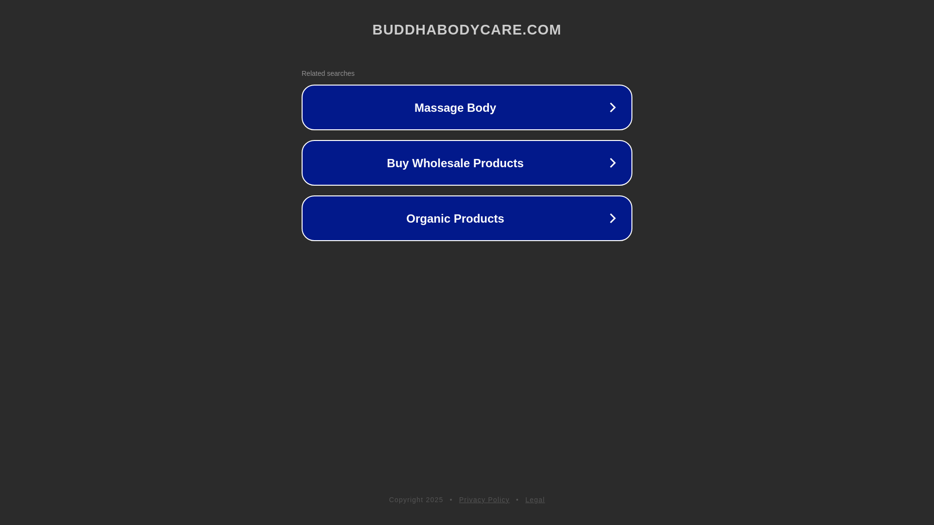 website screenshot of https://buddhabodycare.com/