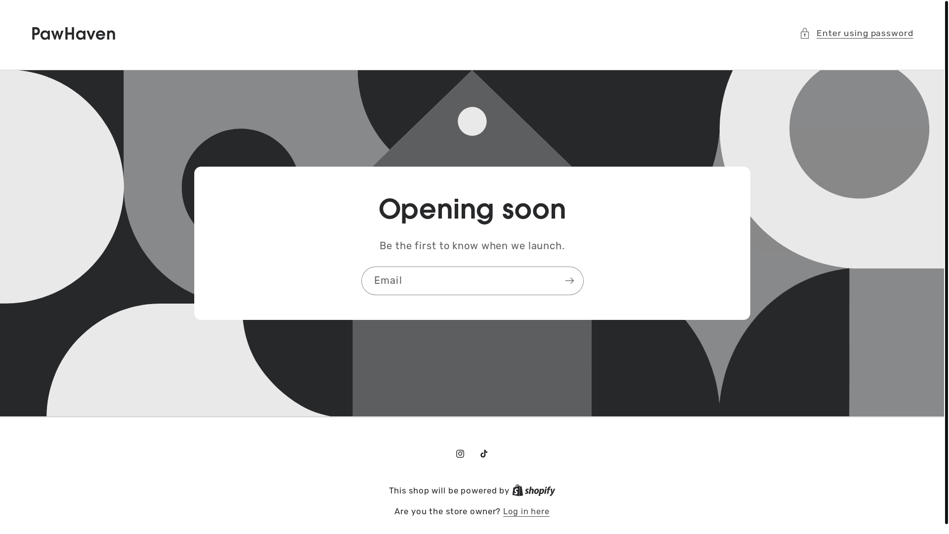 website screenshot of https://pawhaven.com.im/