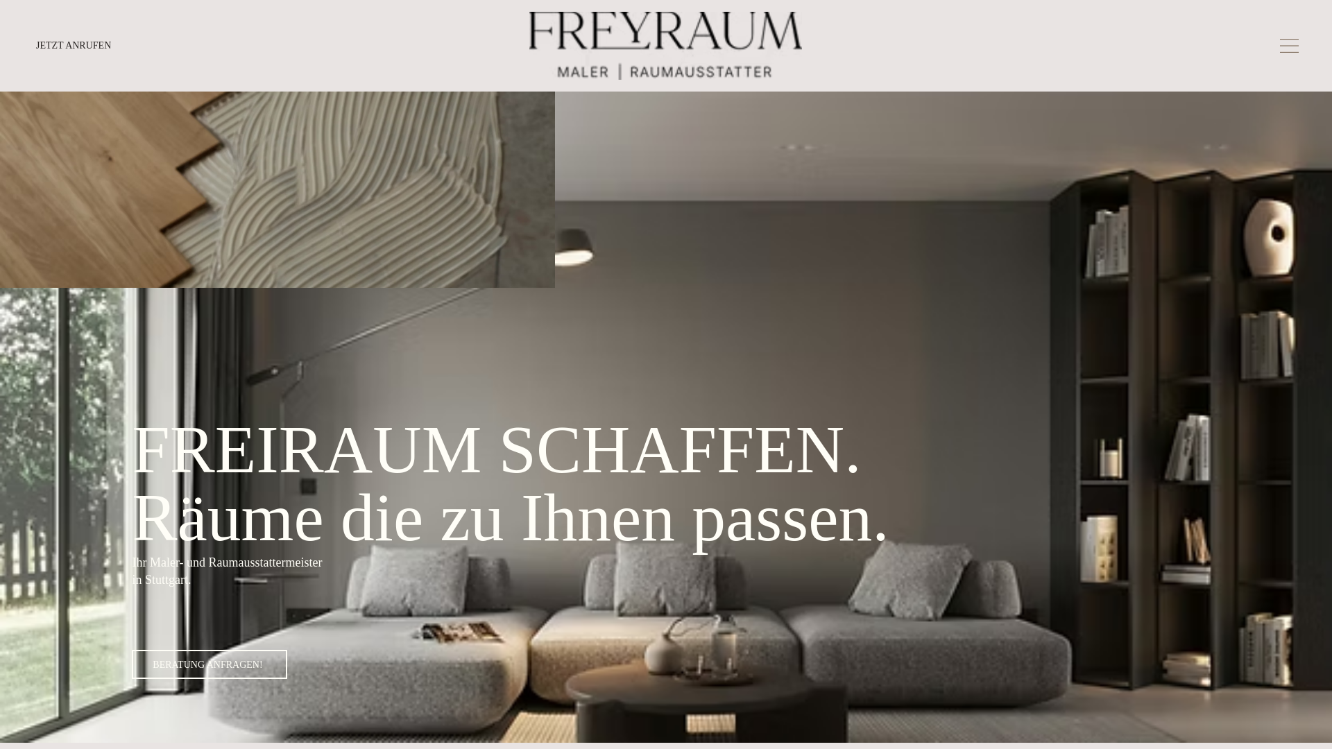 website screenshot of https://freyraum-stuttgart.de