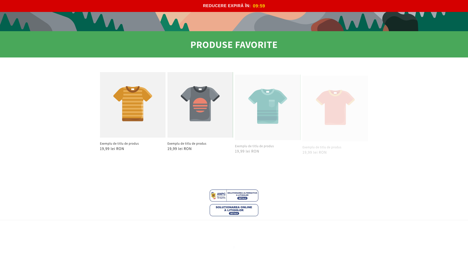 website screenshot of https://reduceripentruvoi.ro/