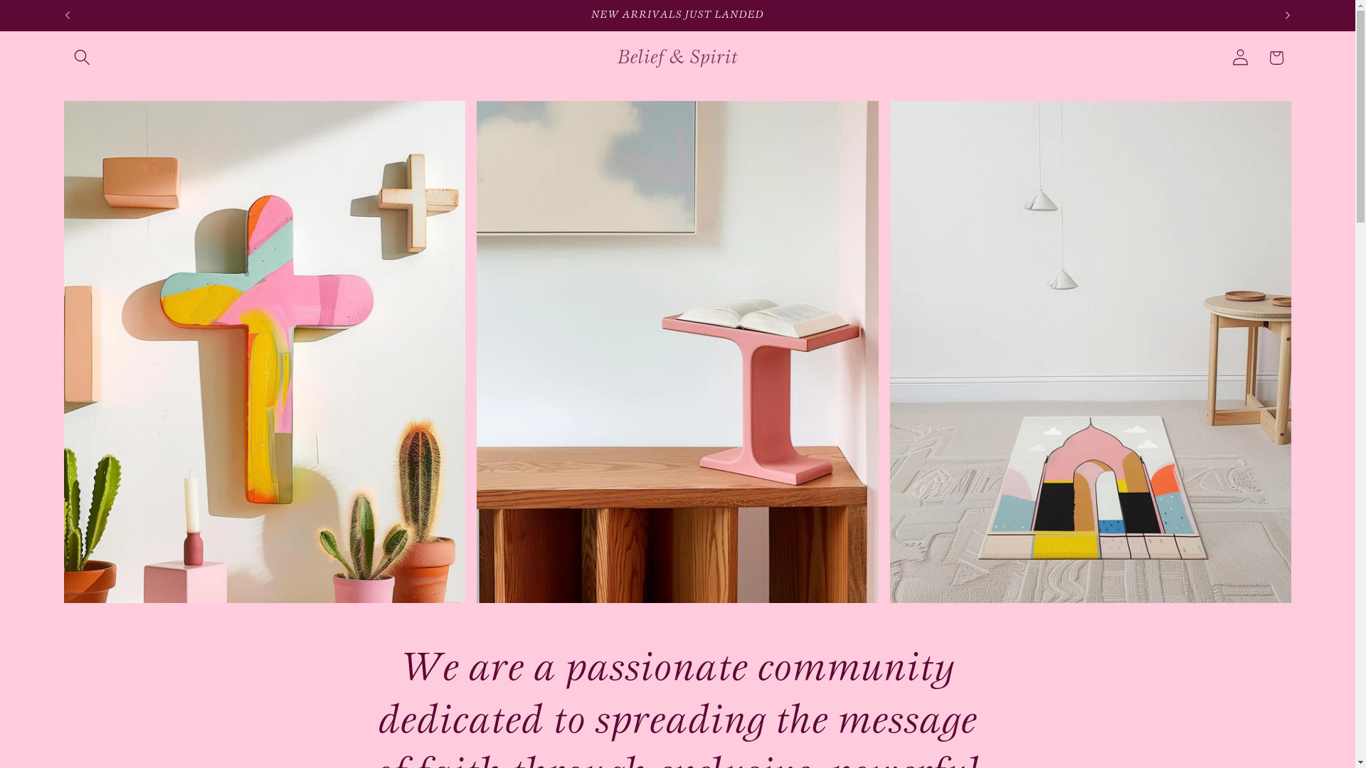 website screenshot of https://beliefandspirit.com/