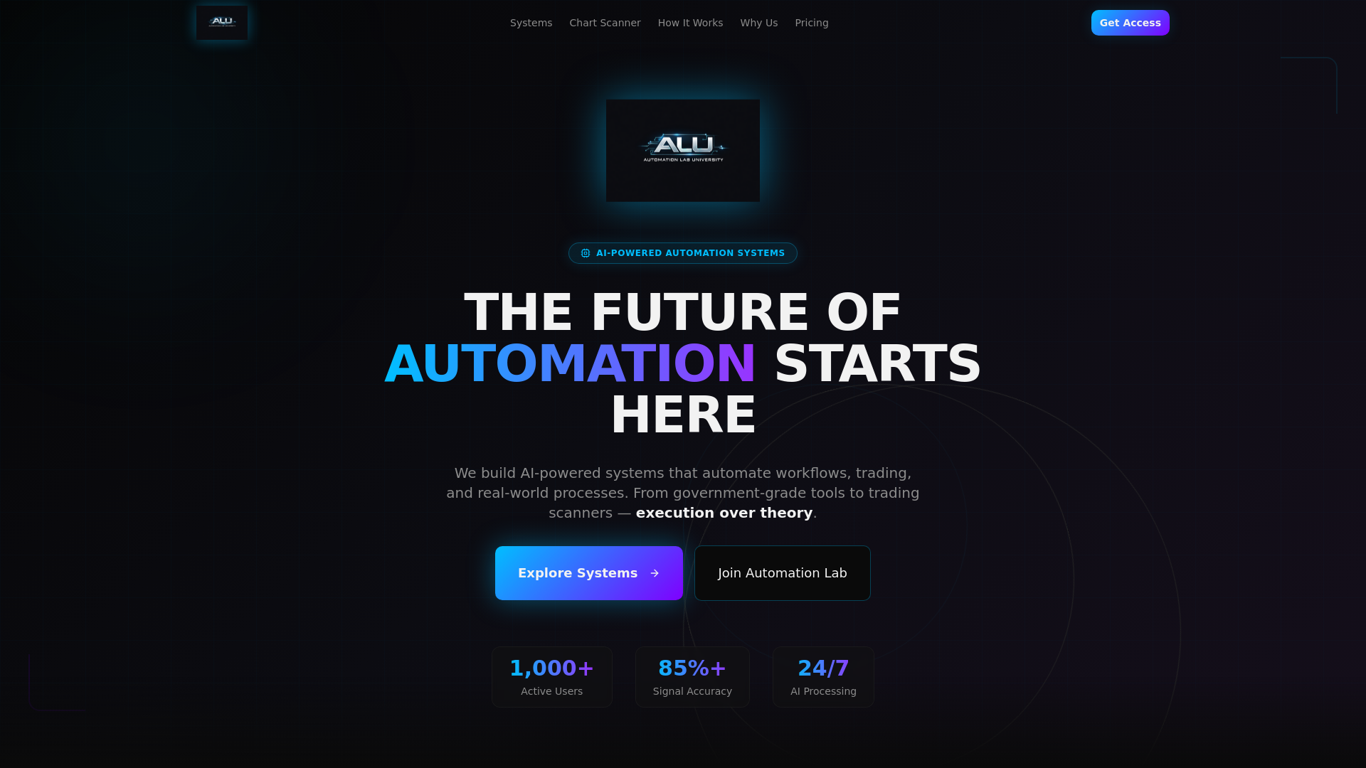 website screenshot of https://automationlabuniversityza.com/