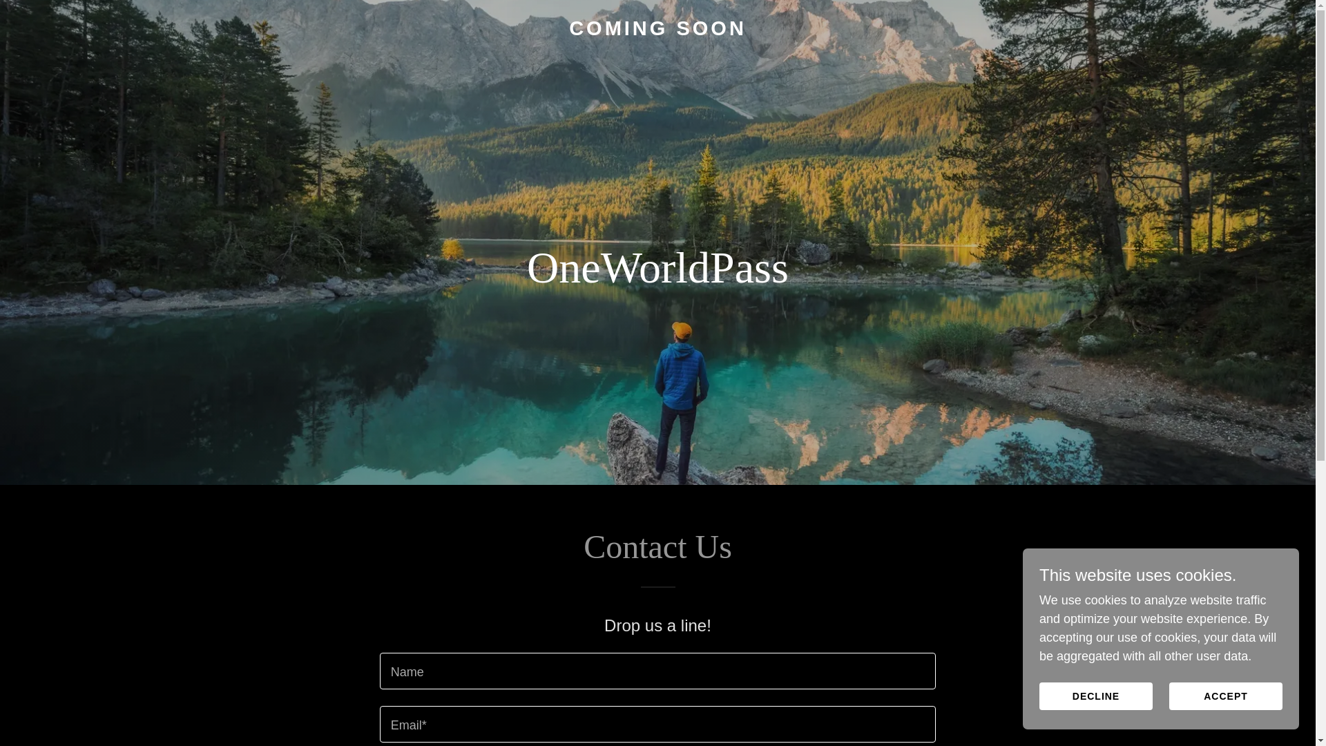website screenshot of https://oneworldpass.net/