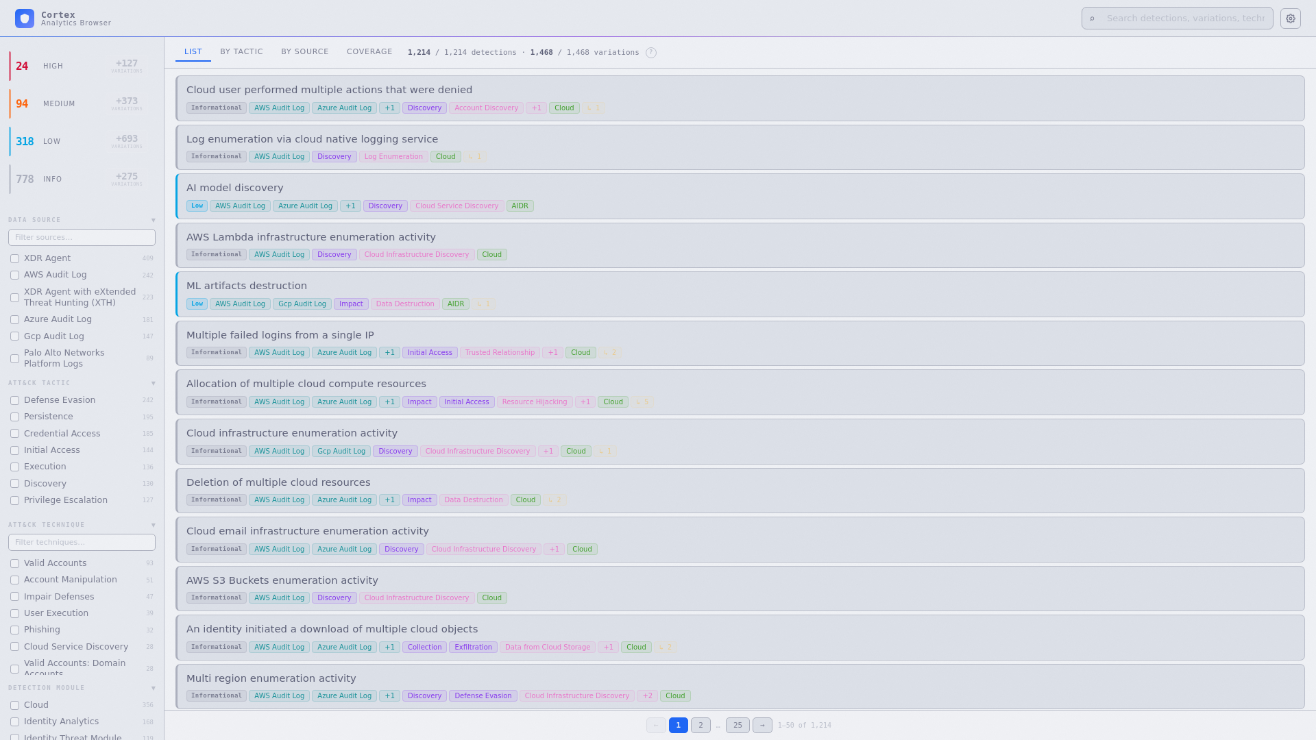website screenshot of https://xsiam-analytics-playground.pages.dev/