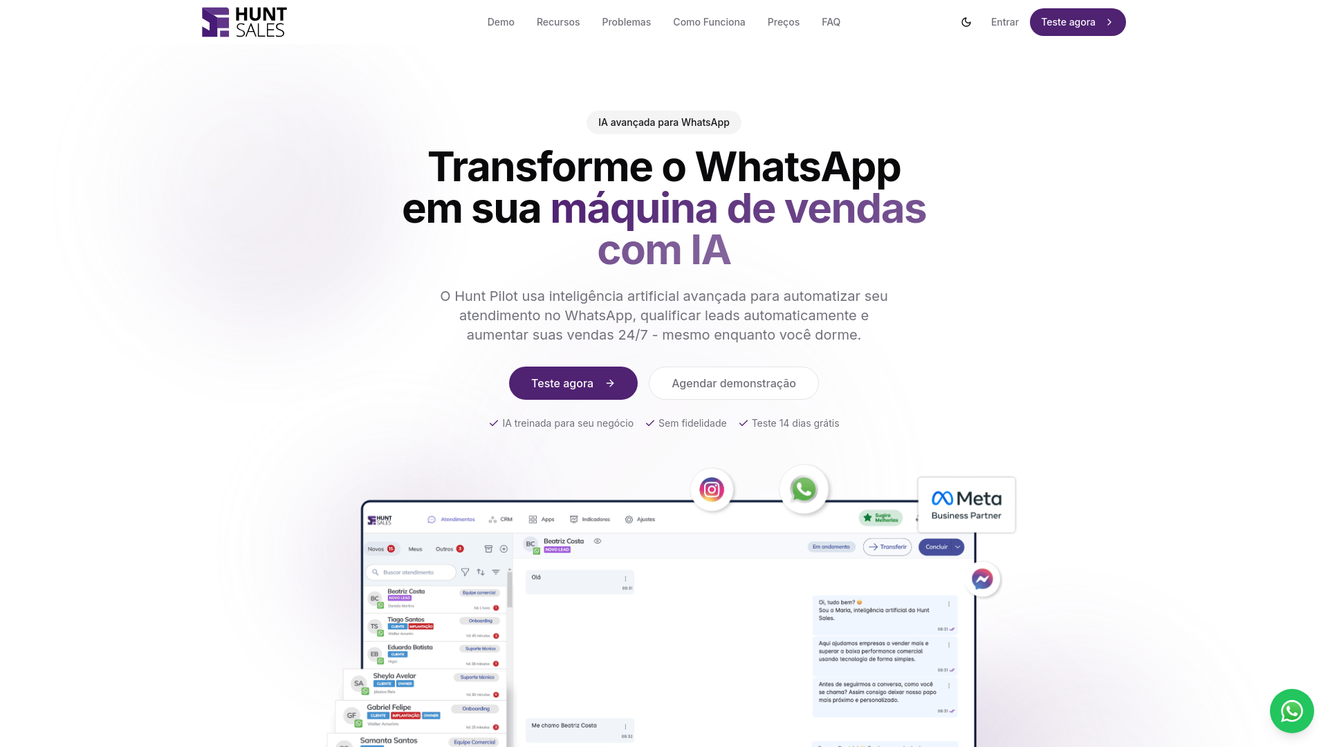 website screenshot of https://lp-huntpilot.pages.dev/