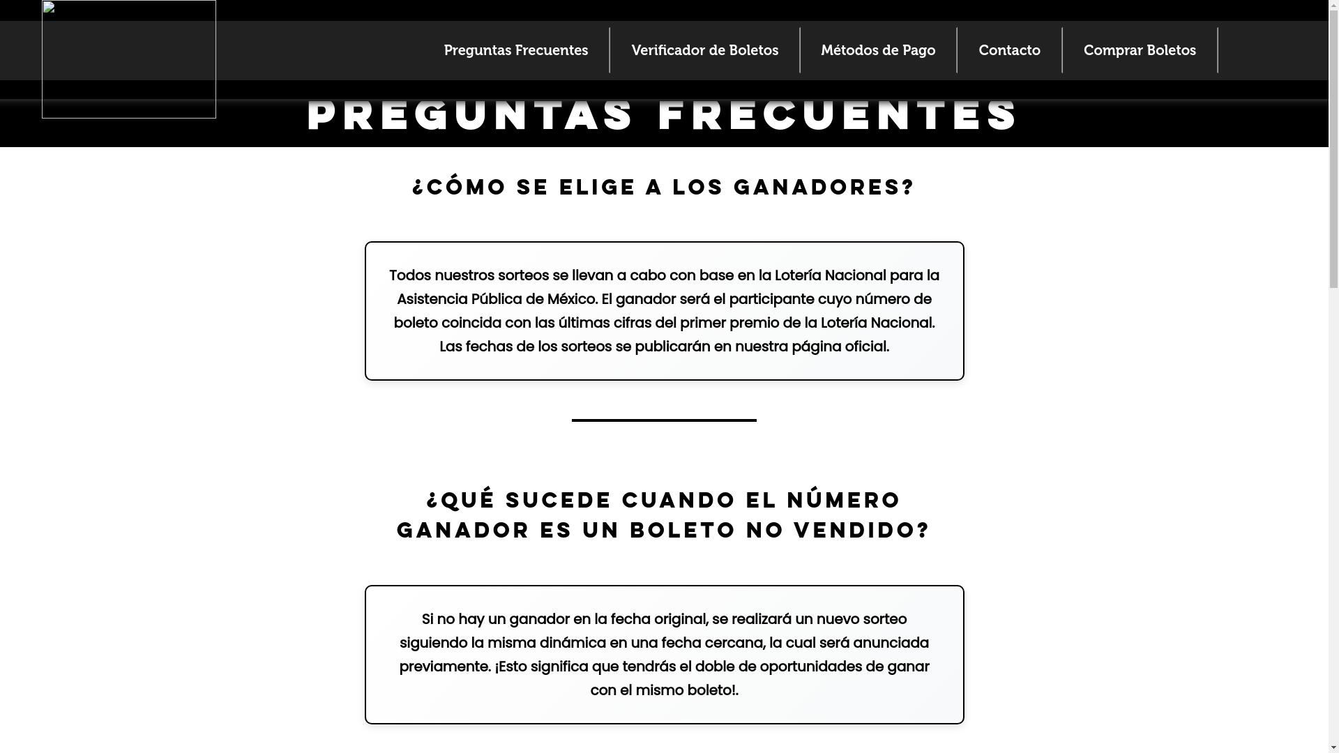 website screenshot of https://eventosbienrifados.com/