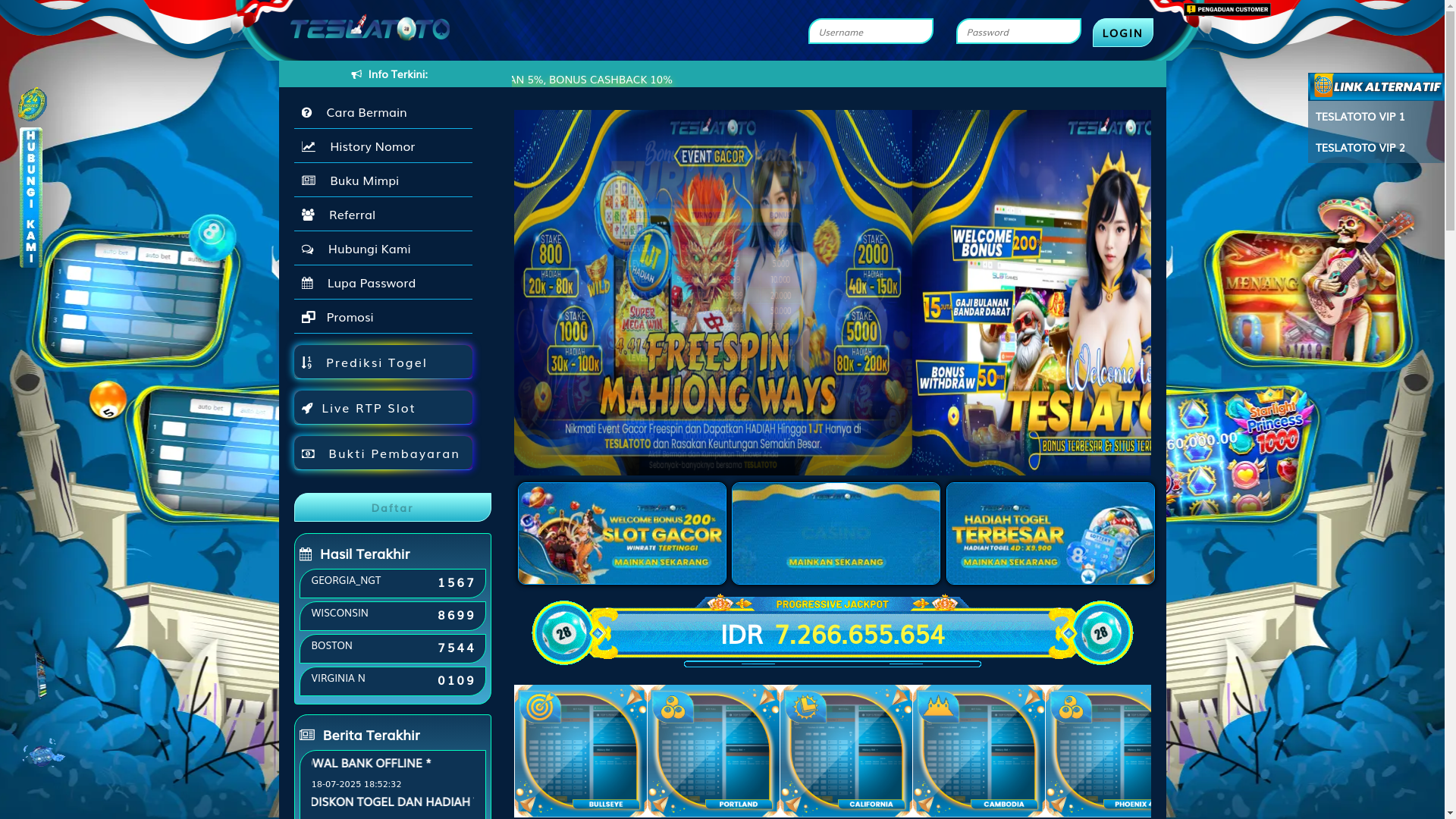 website screenshot of https://teslatoto420.com/