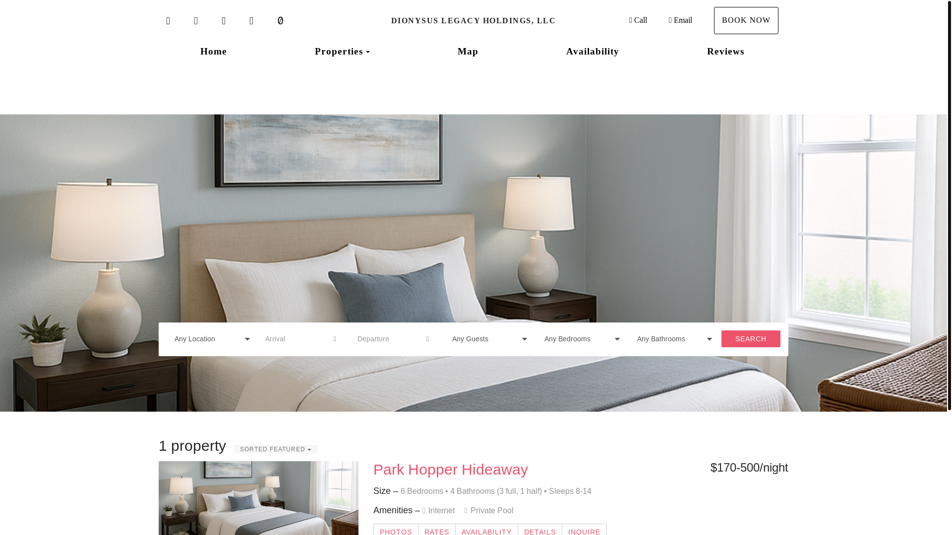 website screenshot of https://odysseus-vacations.com/