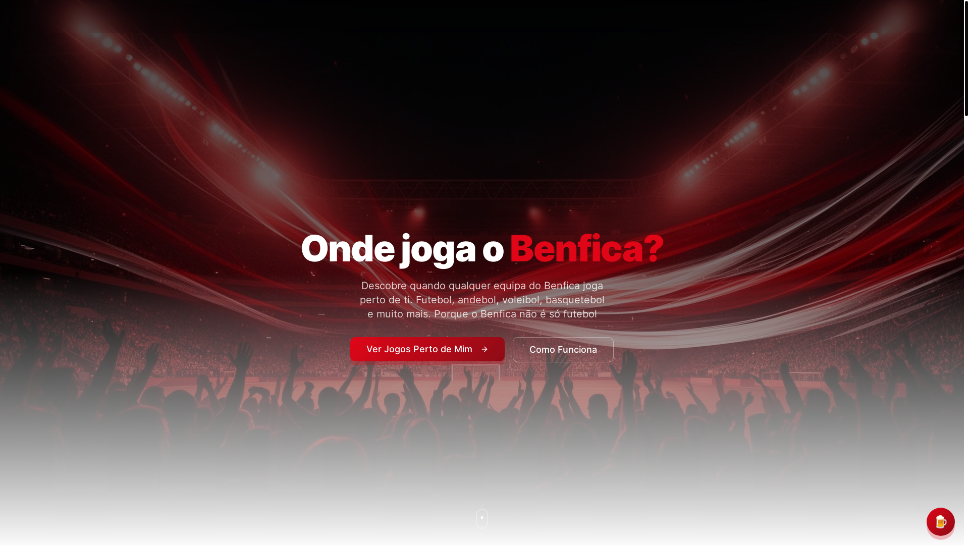 website screenshot of https://ondejogaobenfica.pt/